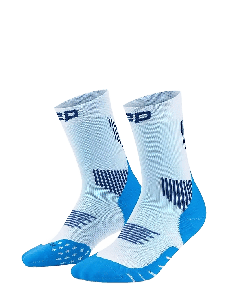 CEP - CORE RUN SOCKS, MID CUT, 5.0 - underwear & socks - blue/ice - 0