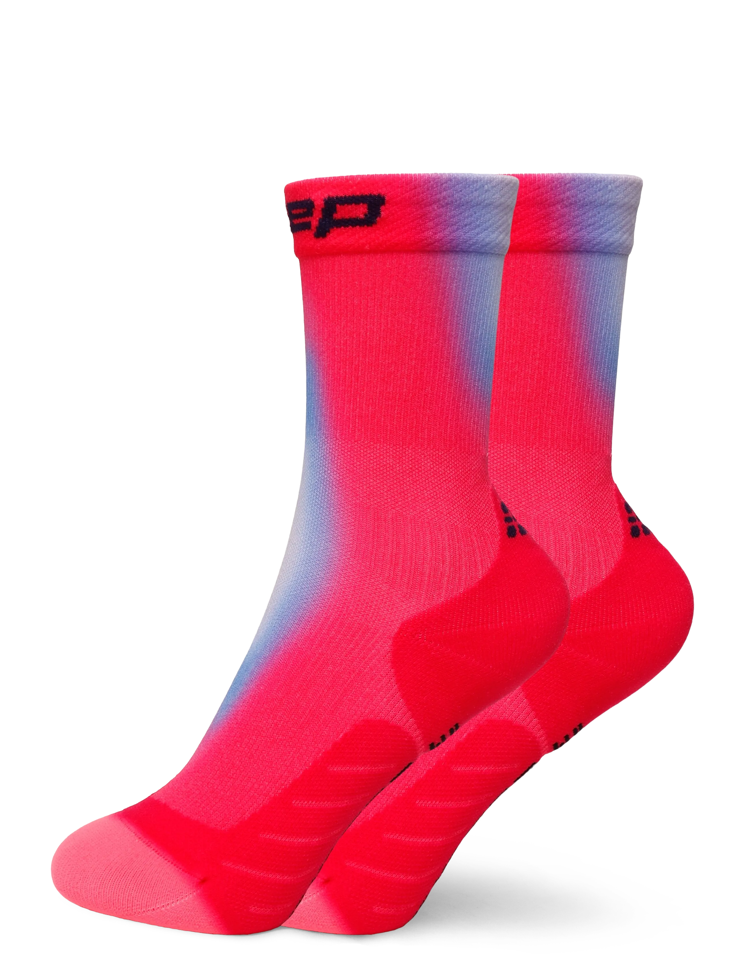 CEP CORE RUN EDT. GRADIENT SOCKS, MID CUT, 5.0 - Tøj - PINK/BLUE / pink/rose