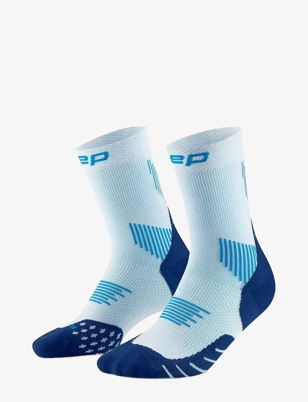 CEP - CORE RUN SOCKS, MID CUT, 5.0 - odzież - ice/blue - 0