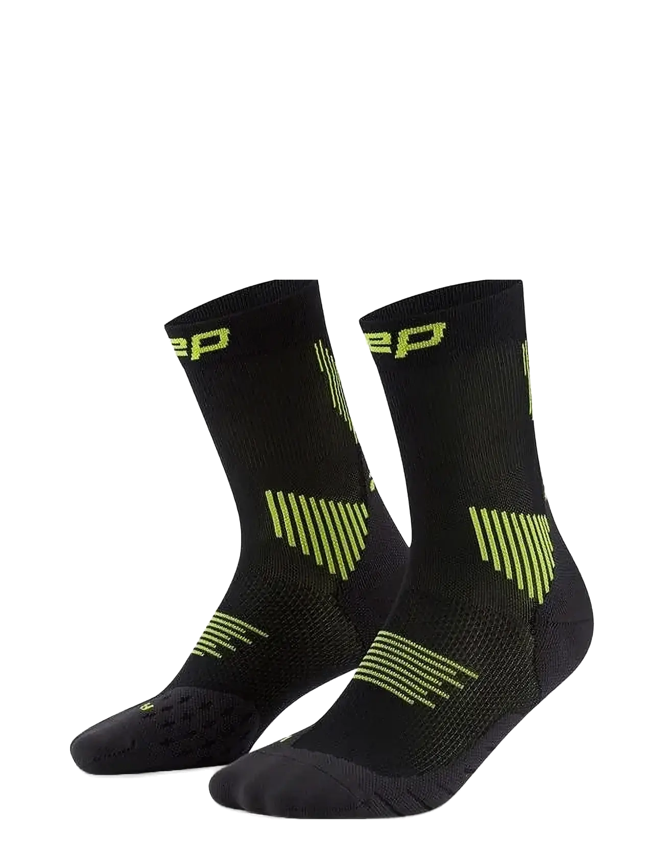 CEP Core Run Socks, Mid Cut, 5.0, Kvinder, Mellemhøje Løbesokker, Sort, Str: 34-37