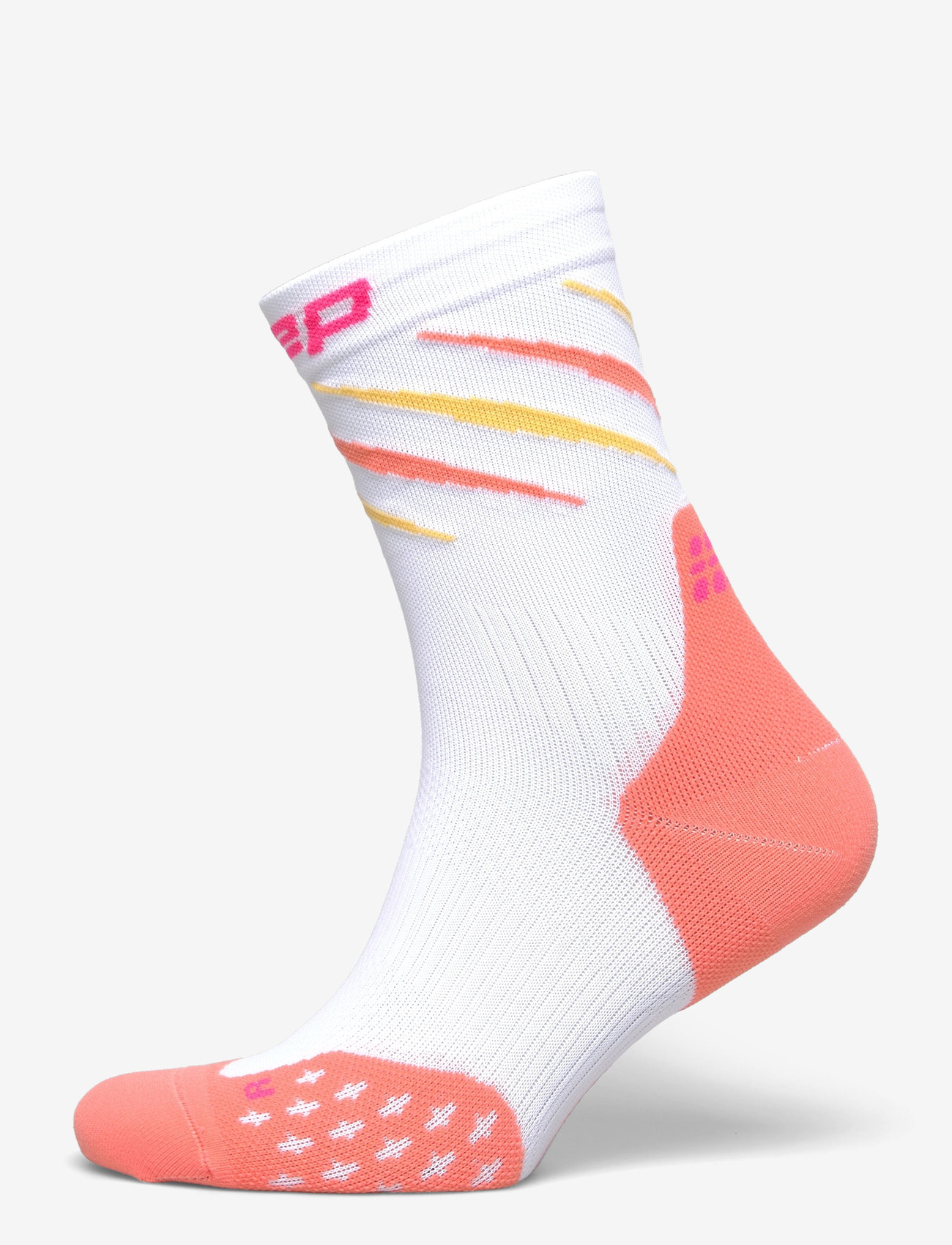 CEP - RUN EDT. CLAWS SOCKS, MID CUT - strümpfe - white/coral mix - 0