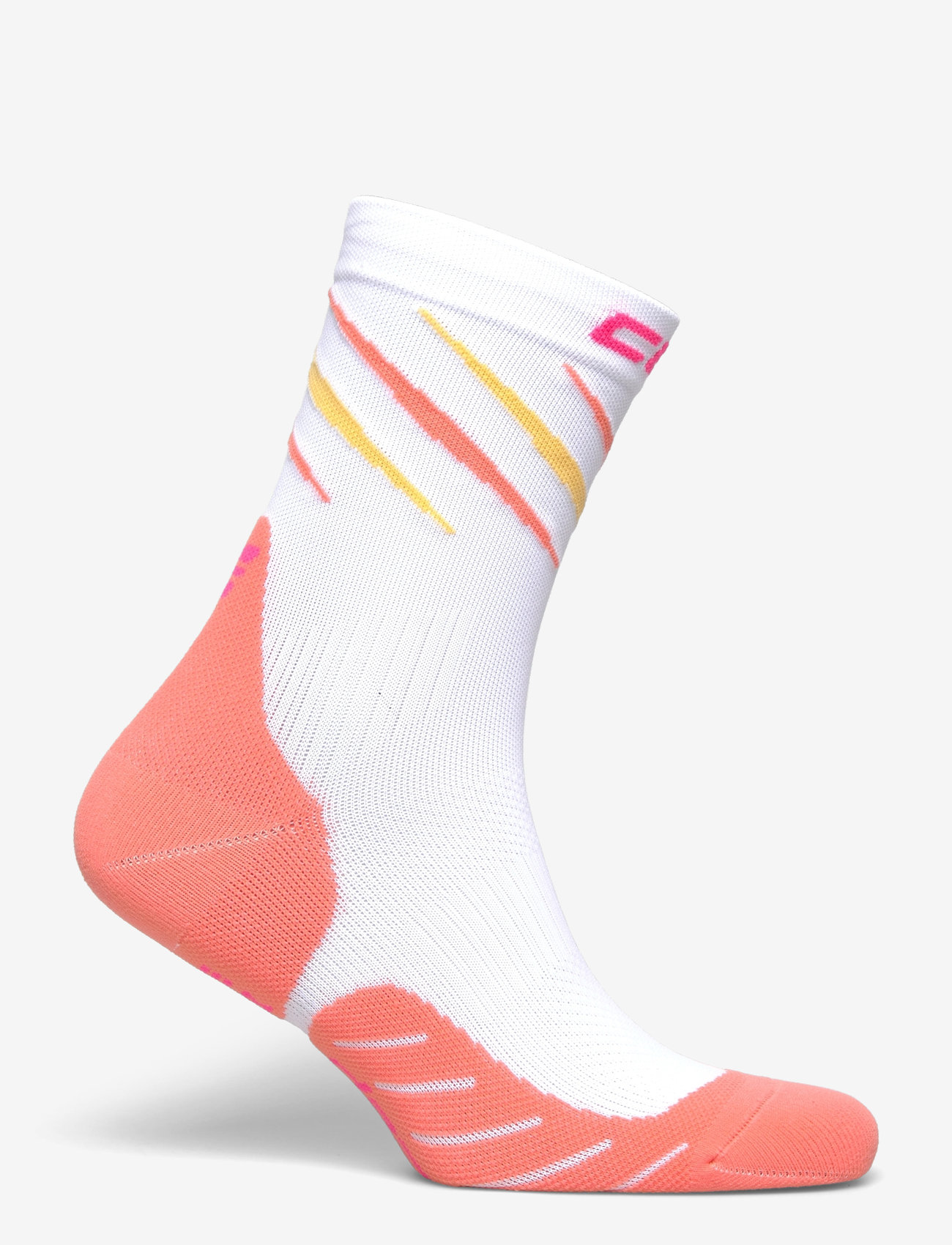 CEP - RUN EDT. CLAWS SOCKS, MID CUT - strümpfe - white/coral mix - 1
