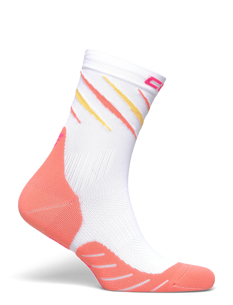 CEP - RUN EDT. CLAWS SOCKS, MID CUT - strümpfe - white/coral mix - 1