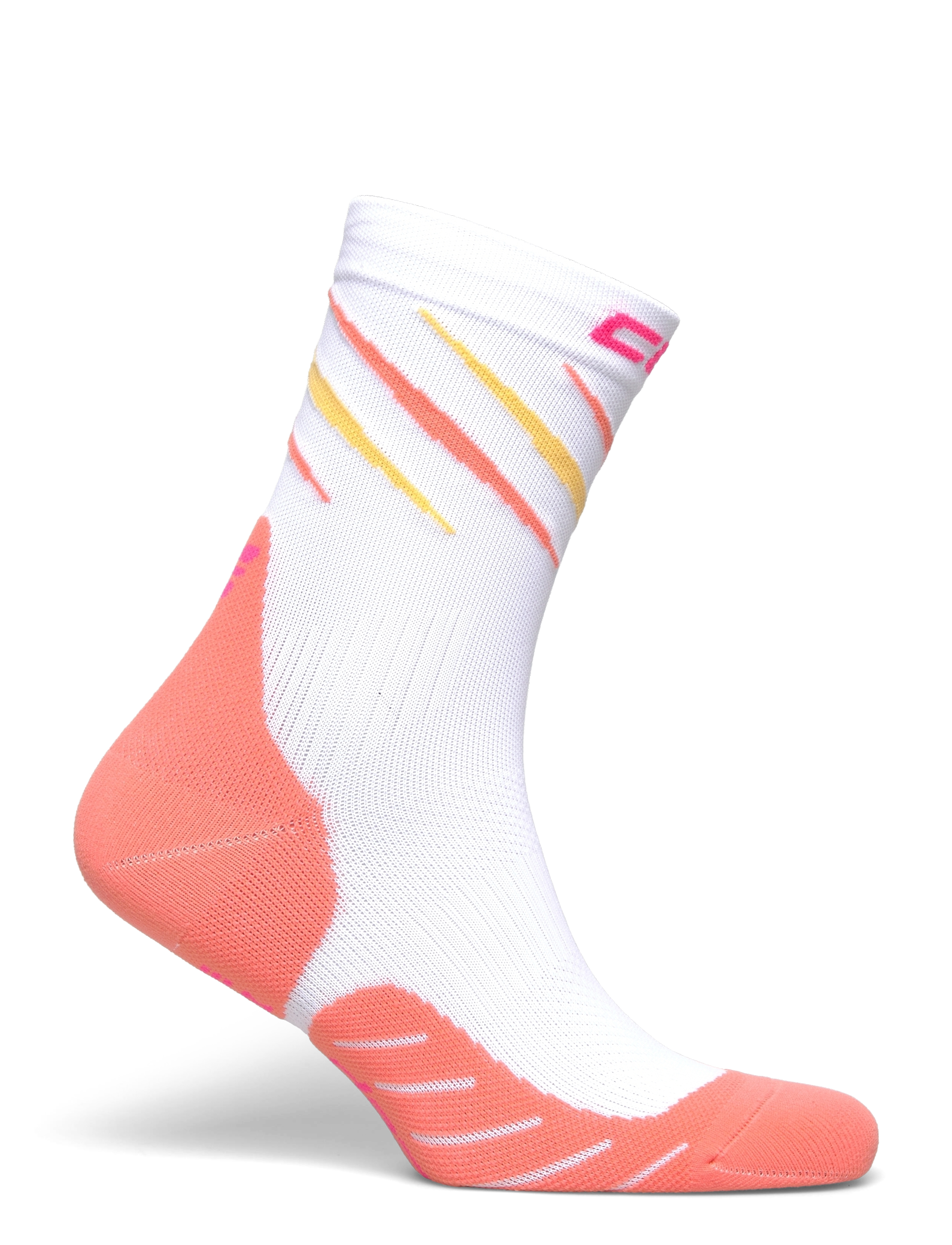CEP - RUN EDT. CLAWS SOCKS, MID CUT - aluspesu ja sokid - white/coral mix - 1