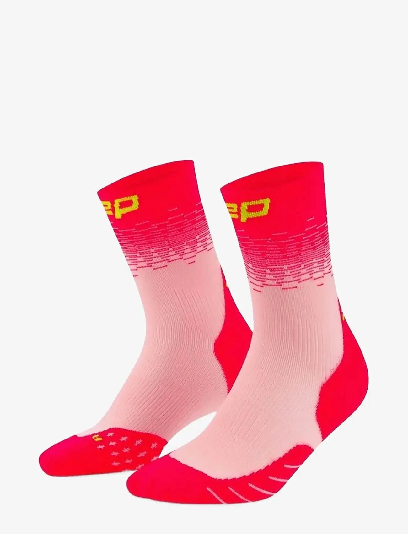 CEP - CORE RUN EDT. FADE SOCKS, MID CUT - sport socks - pink/lime - 0