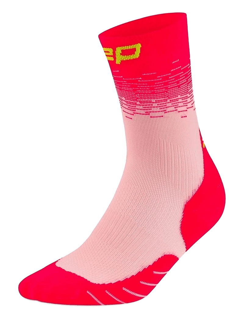 CEP - CORE RUN EDT. FADE SOCKS, MID CUT - sport socks - pink/lime - 1