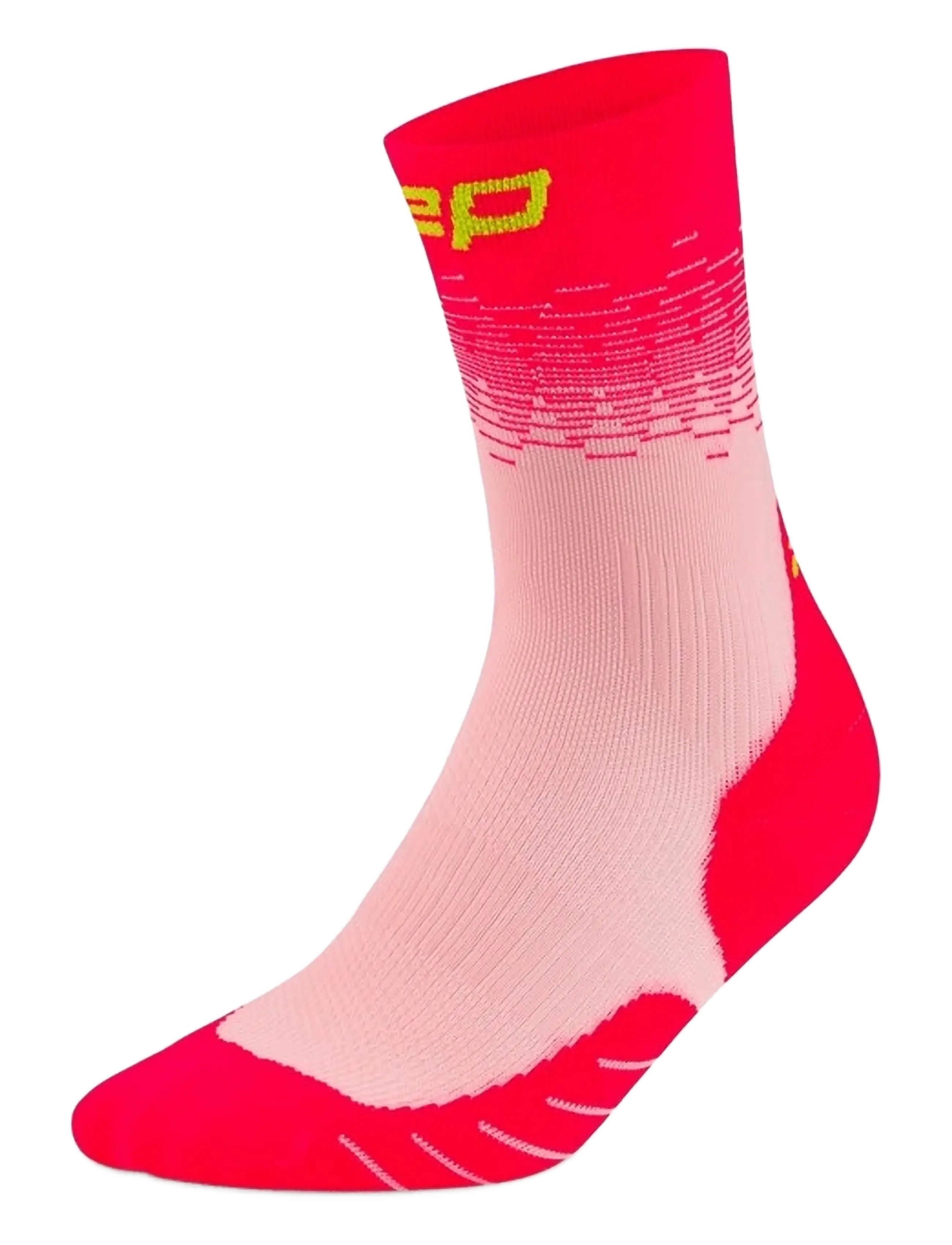 CEP - CORE RUN EDT. FADE SOCKS, MID CUT - strümpfe - pink/lime - 1