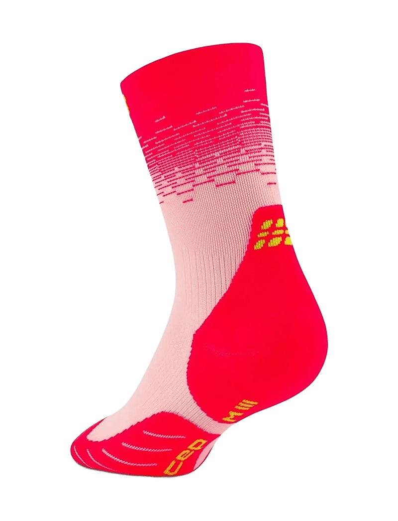 CEP - CORE RUN EDT. FADE SOCKS, MID CUT - sport socks - pink/lime - 2