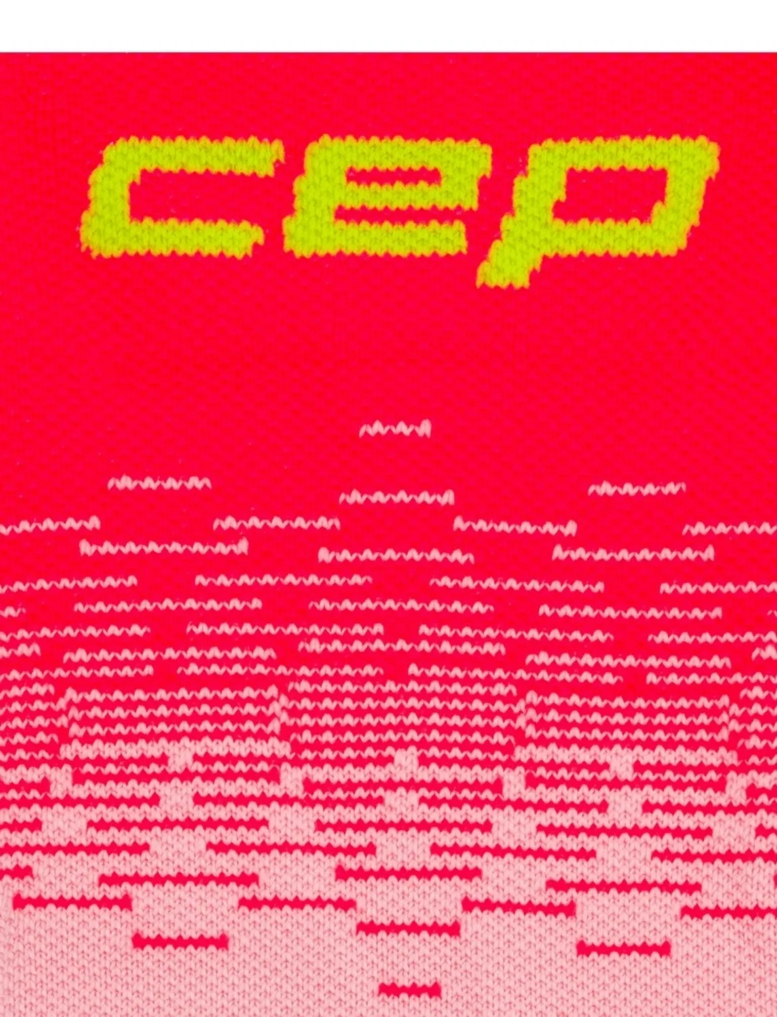 CEP - CORE RUN EDT. FADE SOCKS, MID CUT - mažiausios kainos - pink/lime - 5