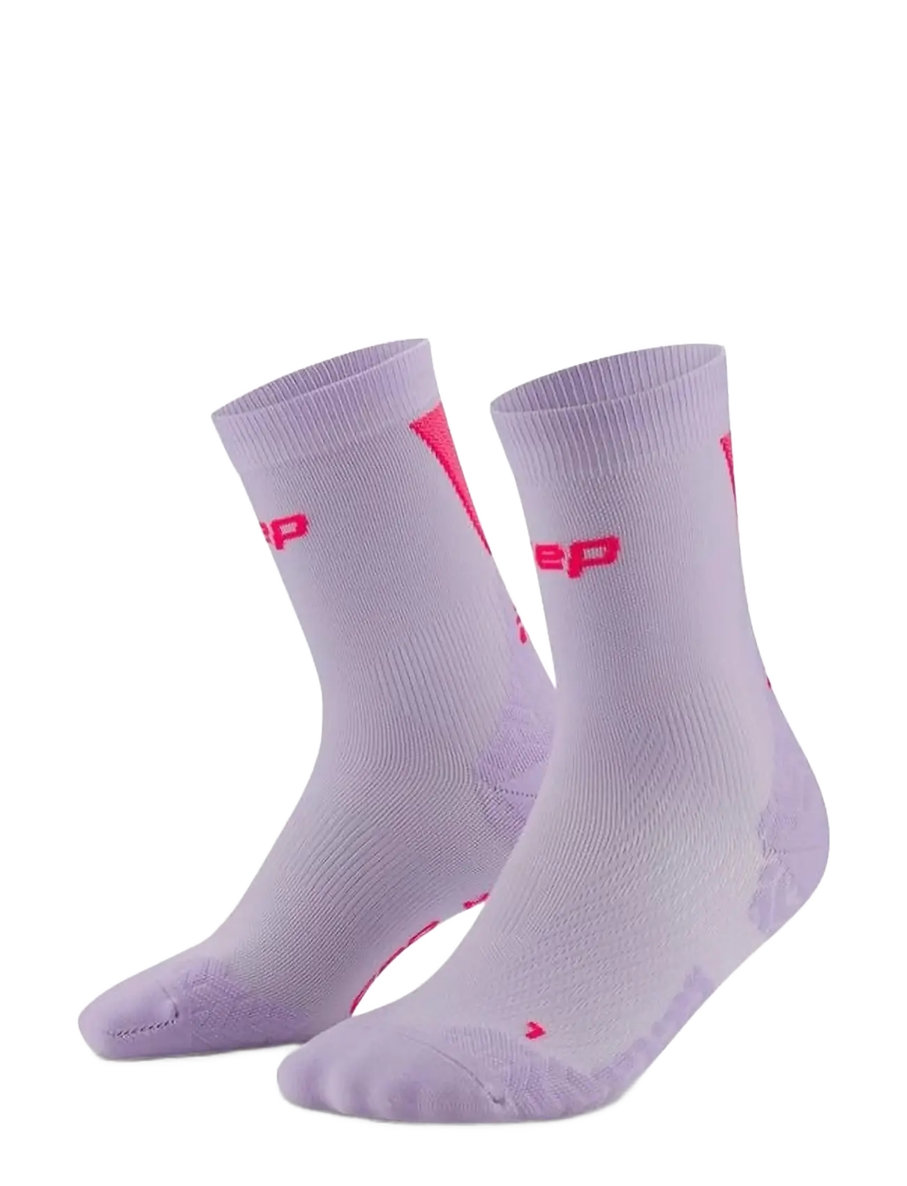 CEP Core Run Ultralight Socks, Mid Cut, 4.0, Kvinder, Mellemhøje Løbestrømper, Lila, Str: II