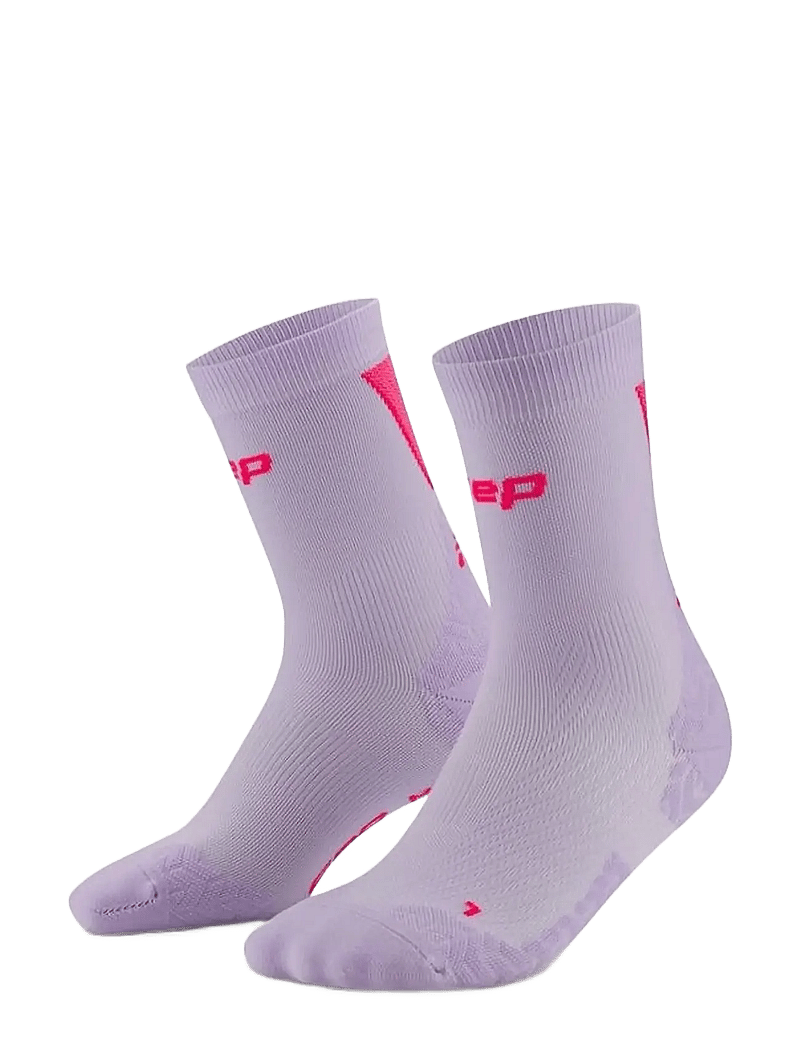 CEP - CORE RUN ULTRALIGHT SOCKS, MID CUT, 4.0 - riided - lilac/pink - 0
