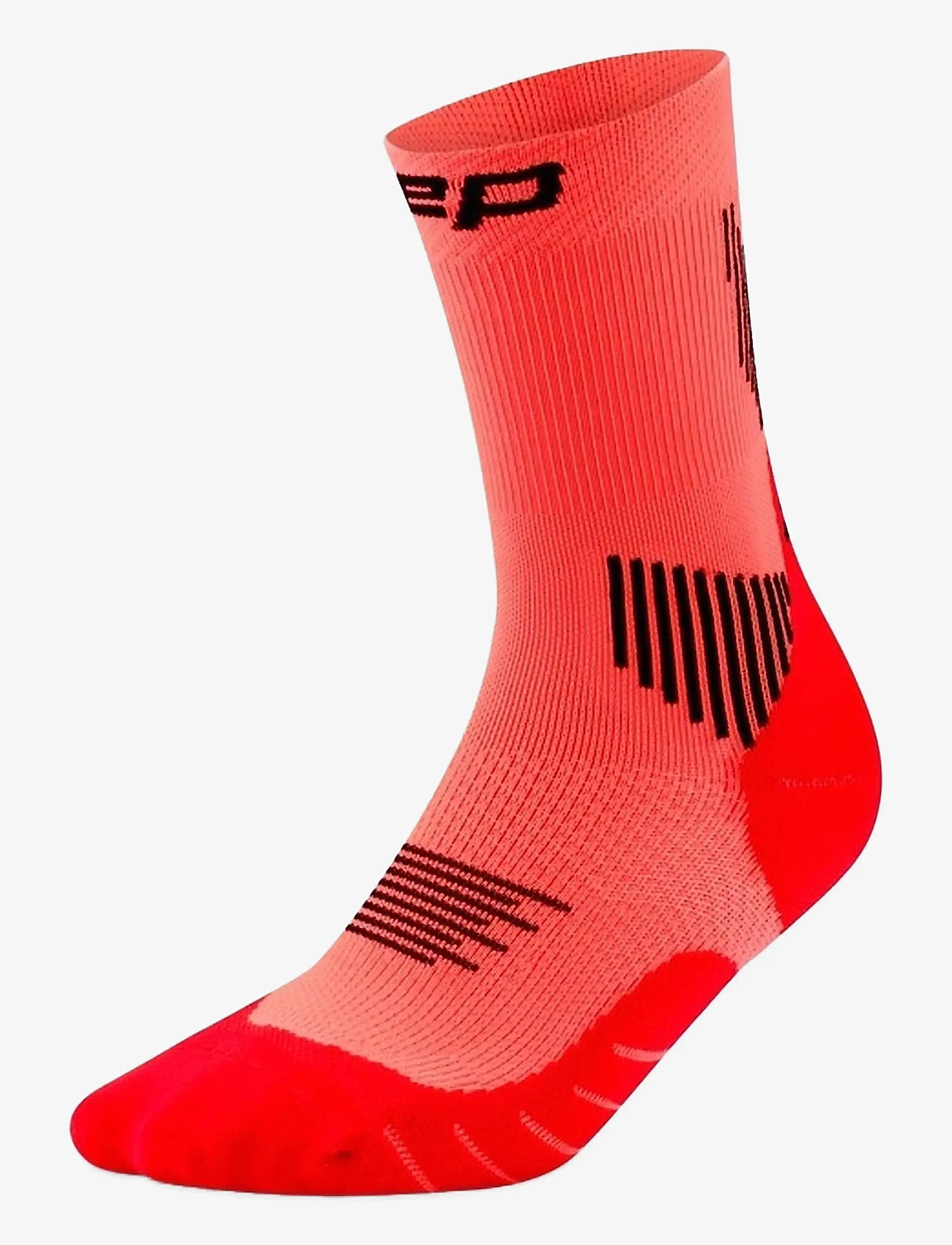 CEP - CORE RUN SOCKS, MID CUT, 5.0 - strümpfe - neon coral - 1