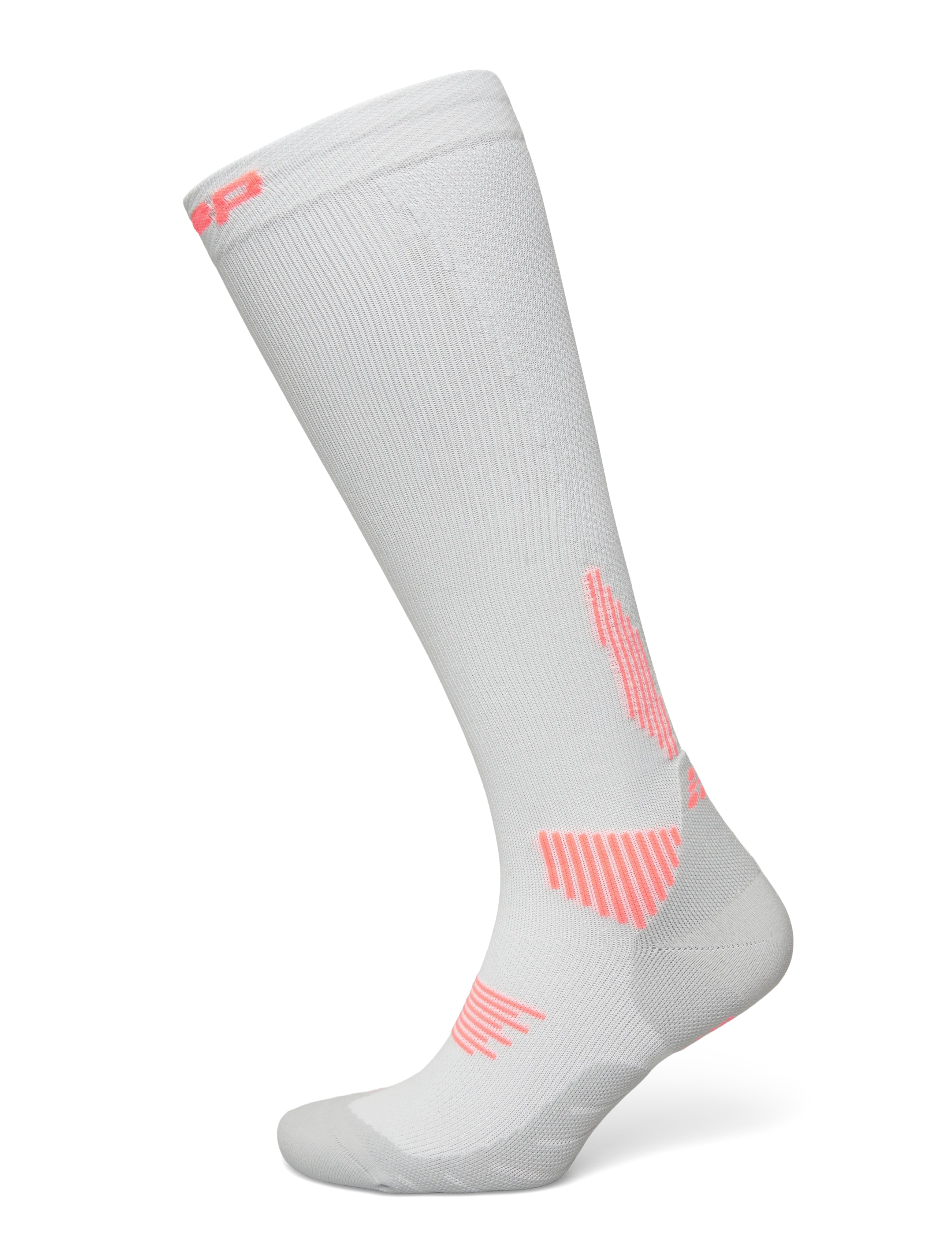 CEP Core Run Socks, Tall, 5.0, V, White, Sport Clothing > Sport Socks, Herre