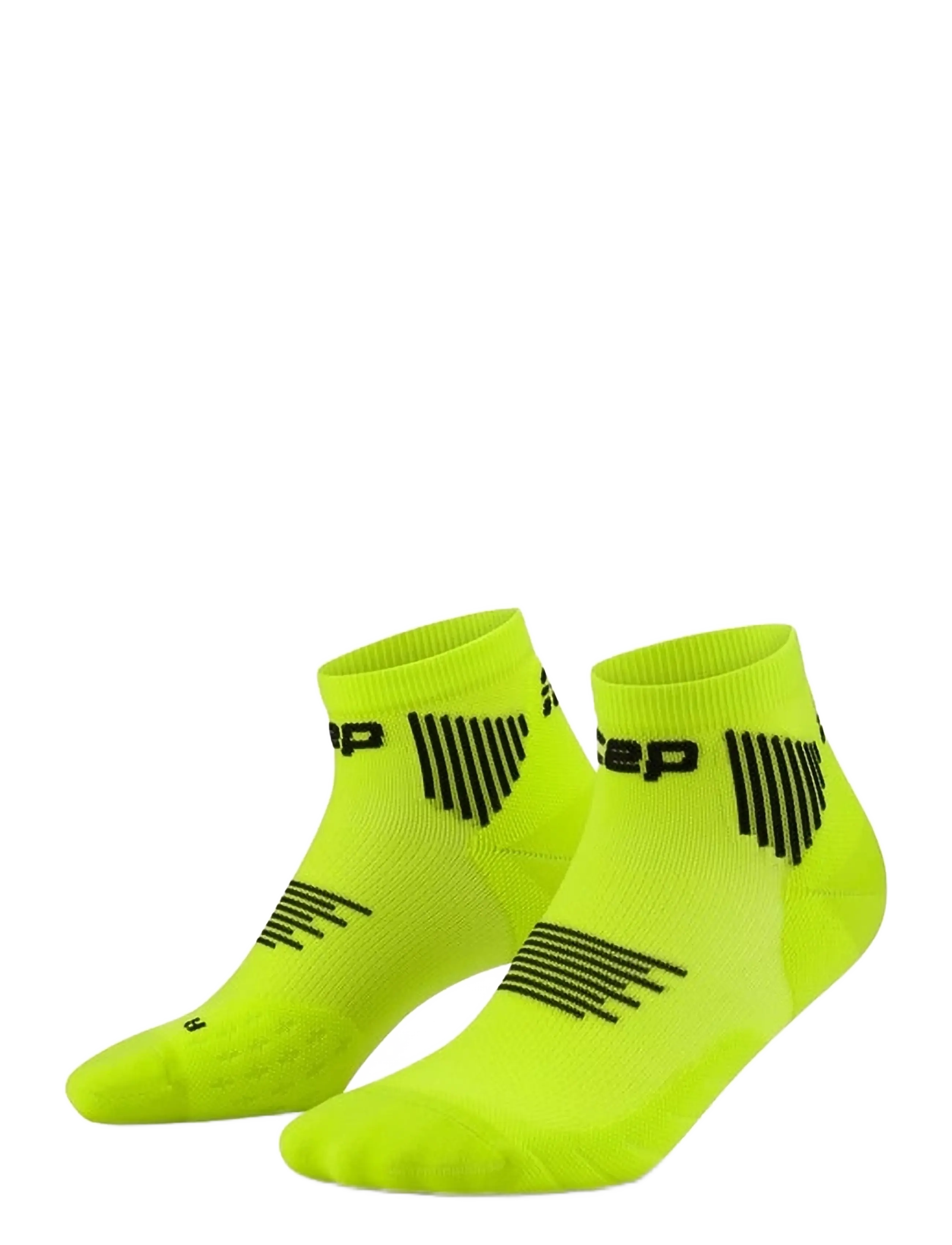 CEP CORE RUN SOCKS, LOW CUT, 5.0 - Underkläder - LIME/BLACK / green