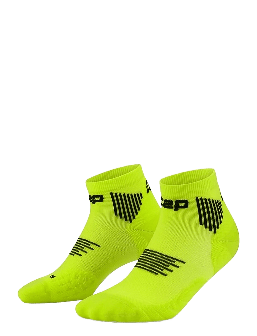 CEP - CORE RUN SOCKS, LOW CUT, 5.0 - sportinės kojinės - lime/black - 0