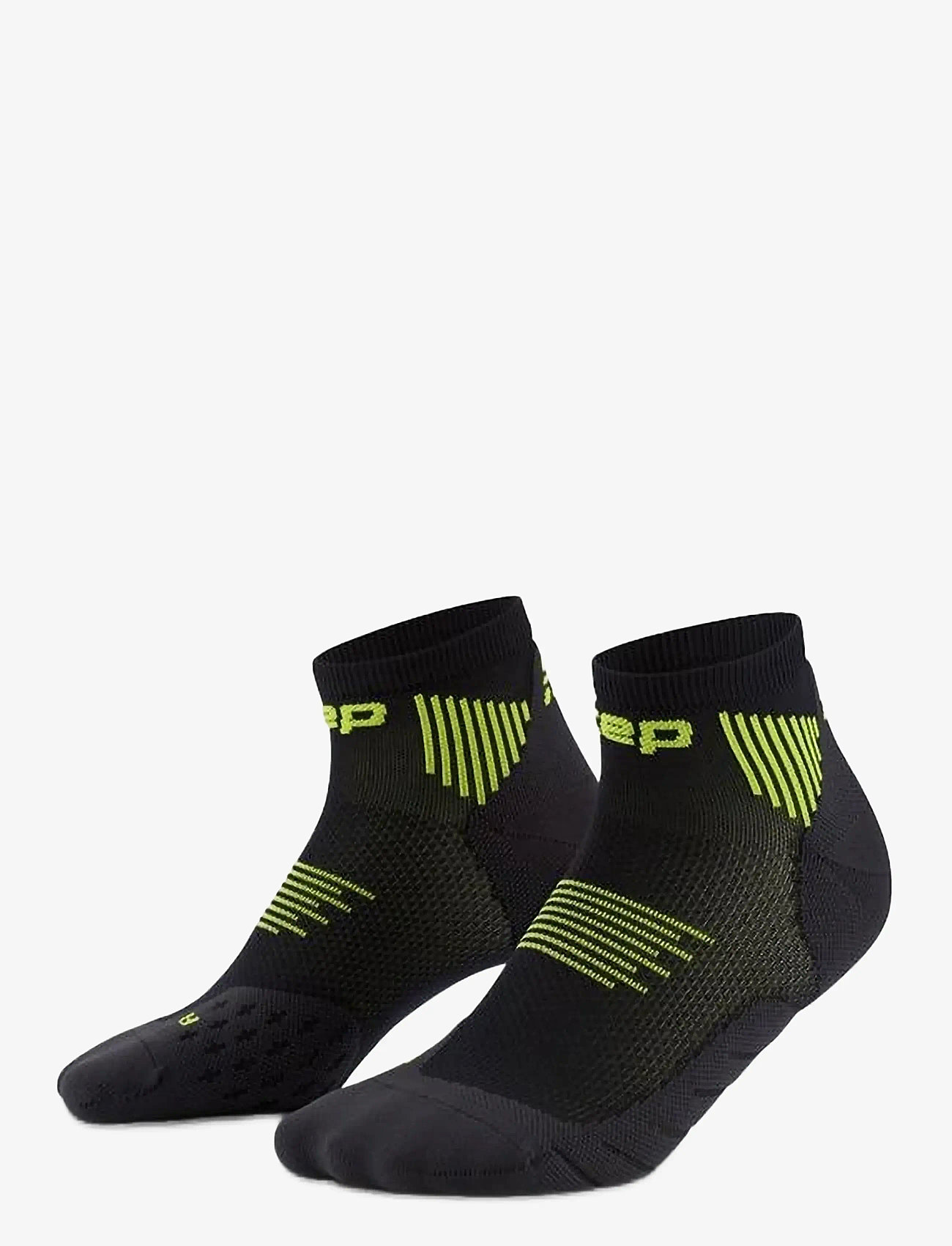 CEP - CORE RUN SOCKS, LOW CUT, 5.0 - sportsocken - black/lime - 0