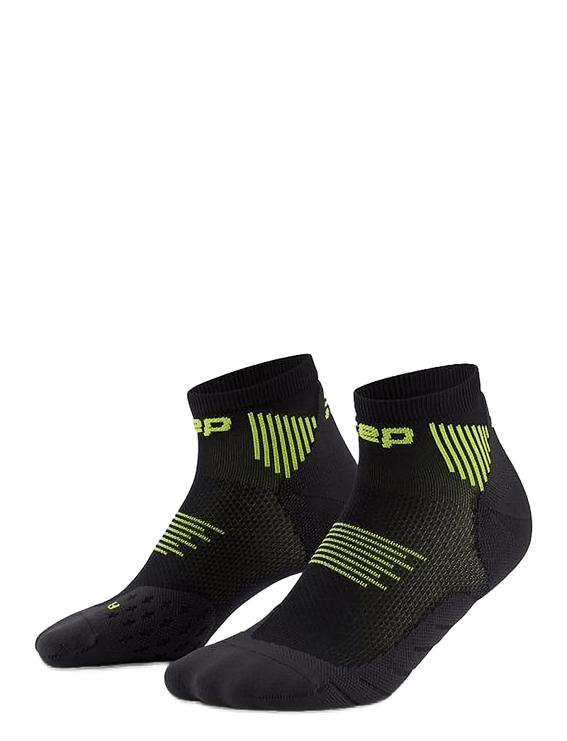 CEP - CORE RUN SOCKS, LOW CUT, 5.0 - sportsocken - black/lime - 0