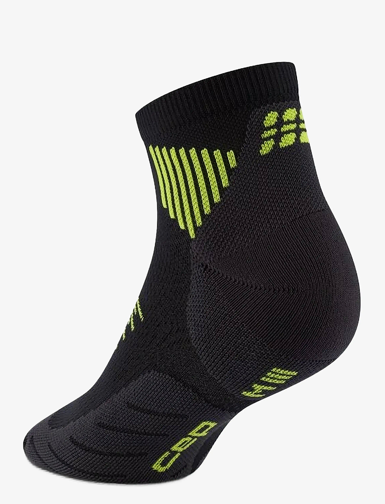 CEP - CORE RUN SOCKS, LOW CUT, 5.0 - sportsocken - black/lime - 2
