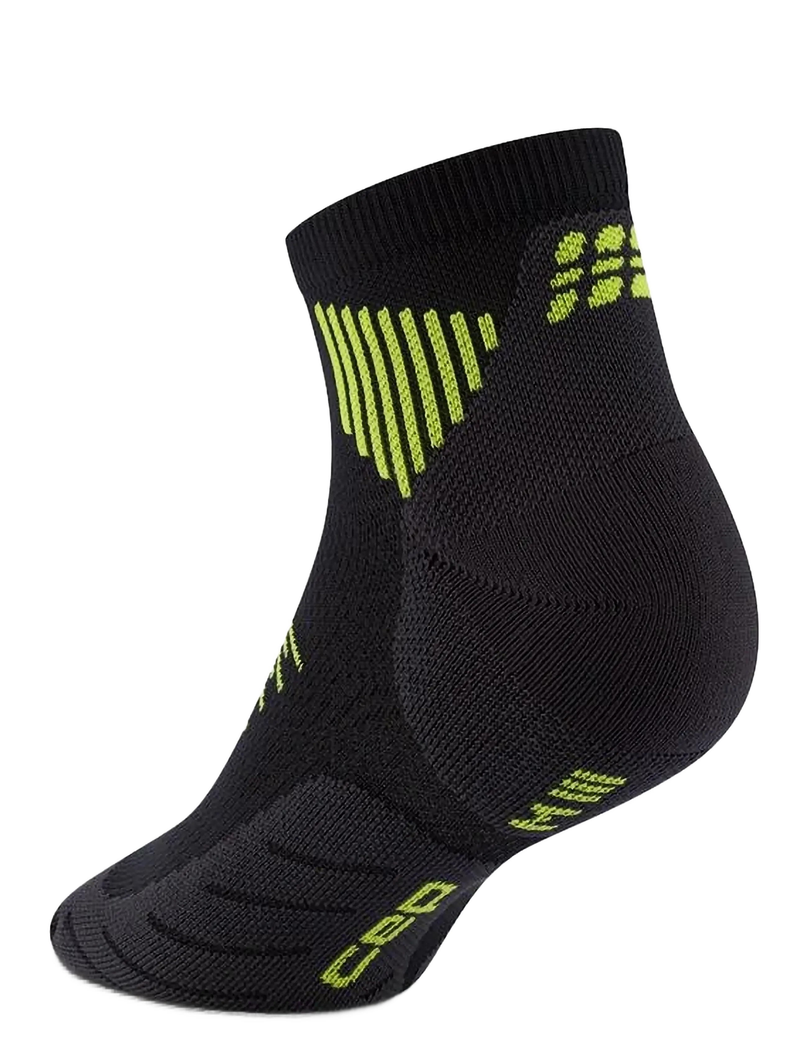 CEP - CORE RUN SOCKS, LOW CUT, 5.0 - spordisokid - black/lime - 2
