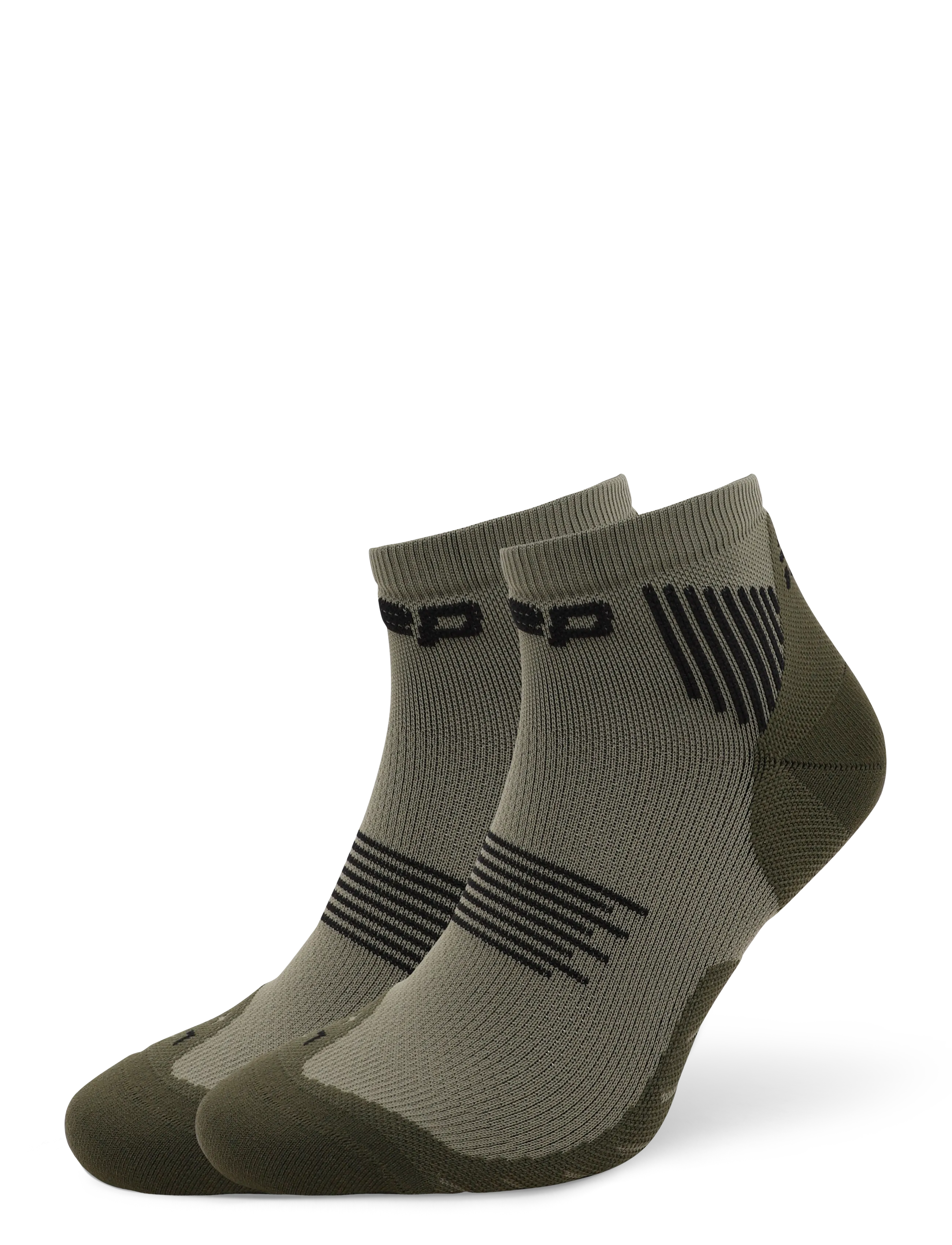 CEP CORE RUN SOCKS, LOW CUT, 5.0 - Kleidung - OLIVE / khaki/green