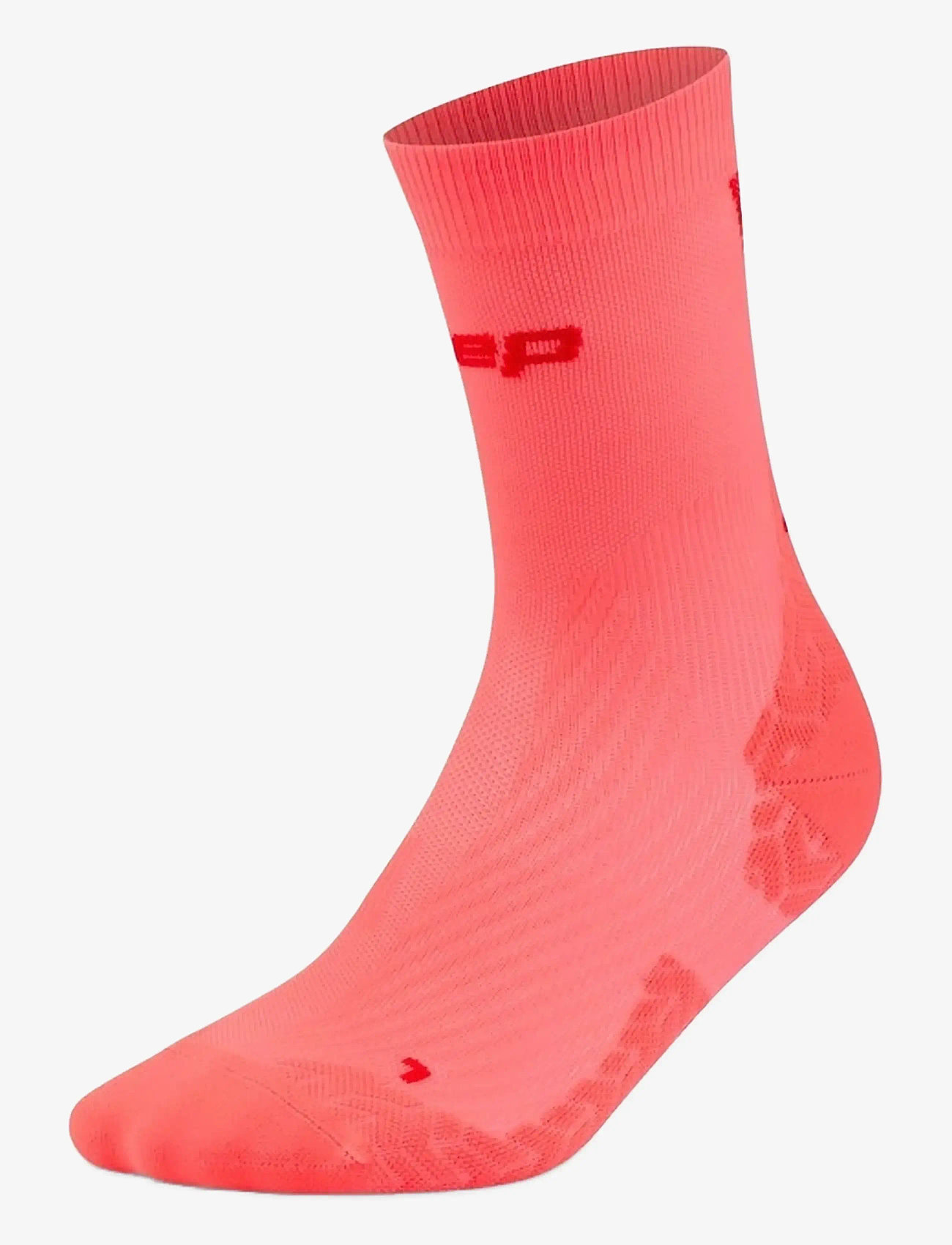 CEP - CORE RUN ULTRALIGHT SOCKS, MID CUT, 4.0 - spordisokid - neon coral/red - 1