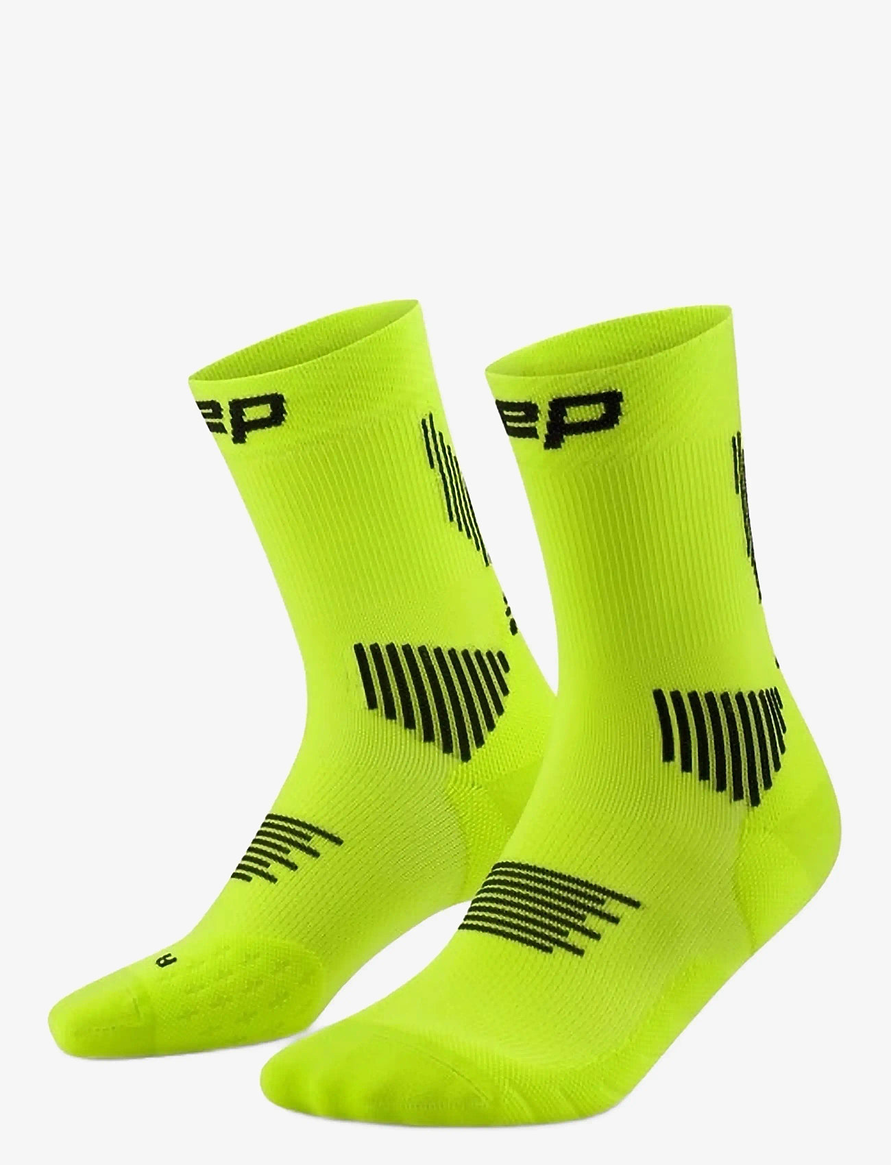 CEP - CORE RUN SOCKS, MID CUT, 5.0 - sportsocken - lime/black - 0