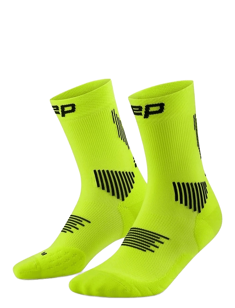 CEP - CORE RUN SOCKS, MID CUT, 5.0 - sportsocken - lime/black - 0