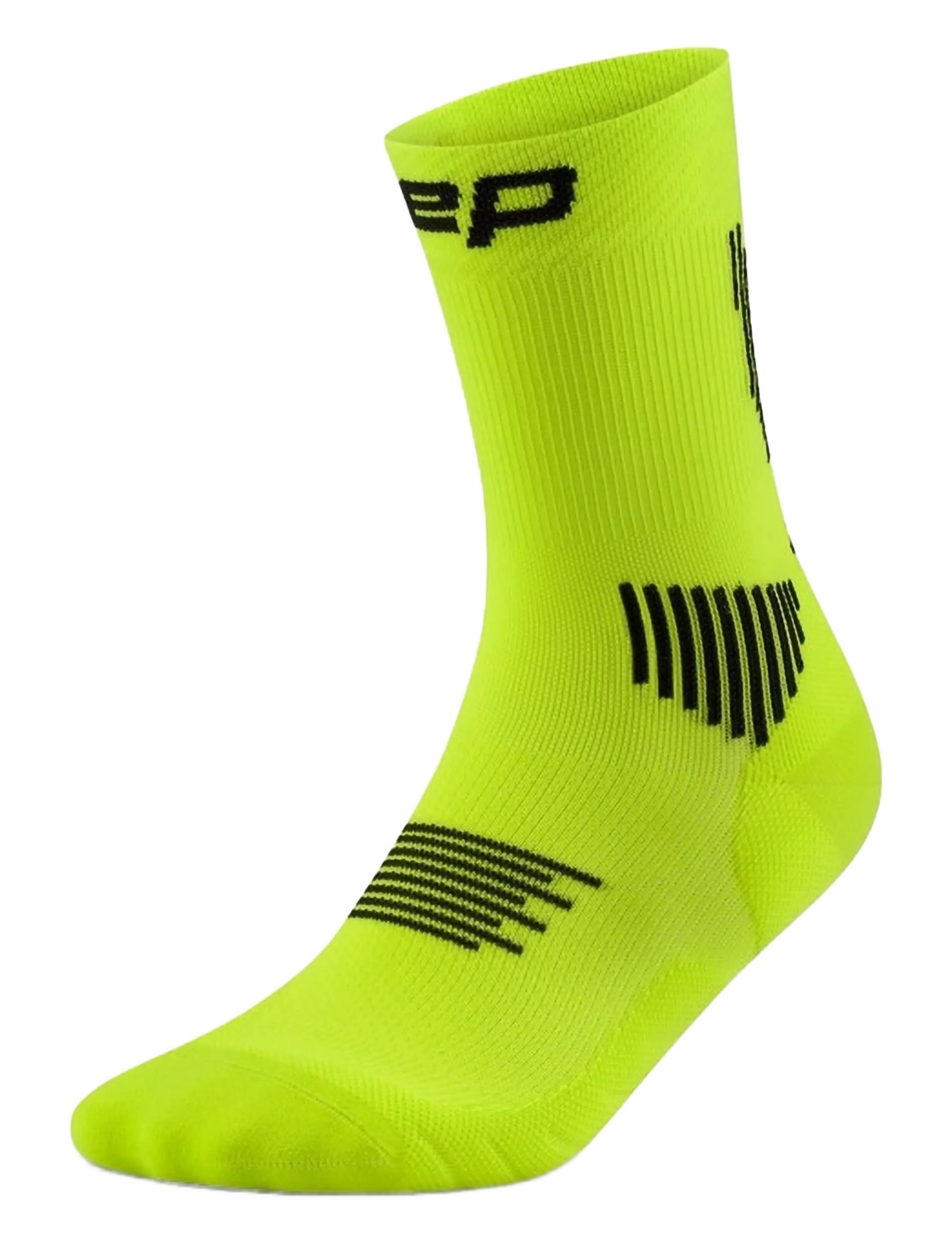 CEP - CORE RUN SOCKS, MID CUT, 5.0 - die niedrigsten preise - lime/black - 1