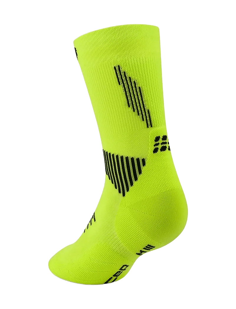 CEP - CORE RUN SOCKS, MID CUT, 5.0 - sportsocken - lime/black - 2
