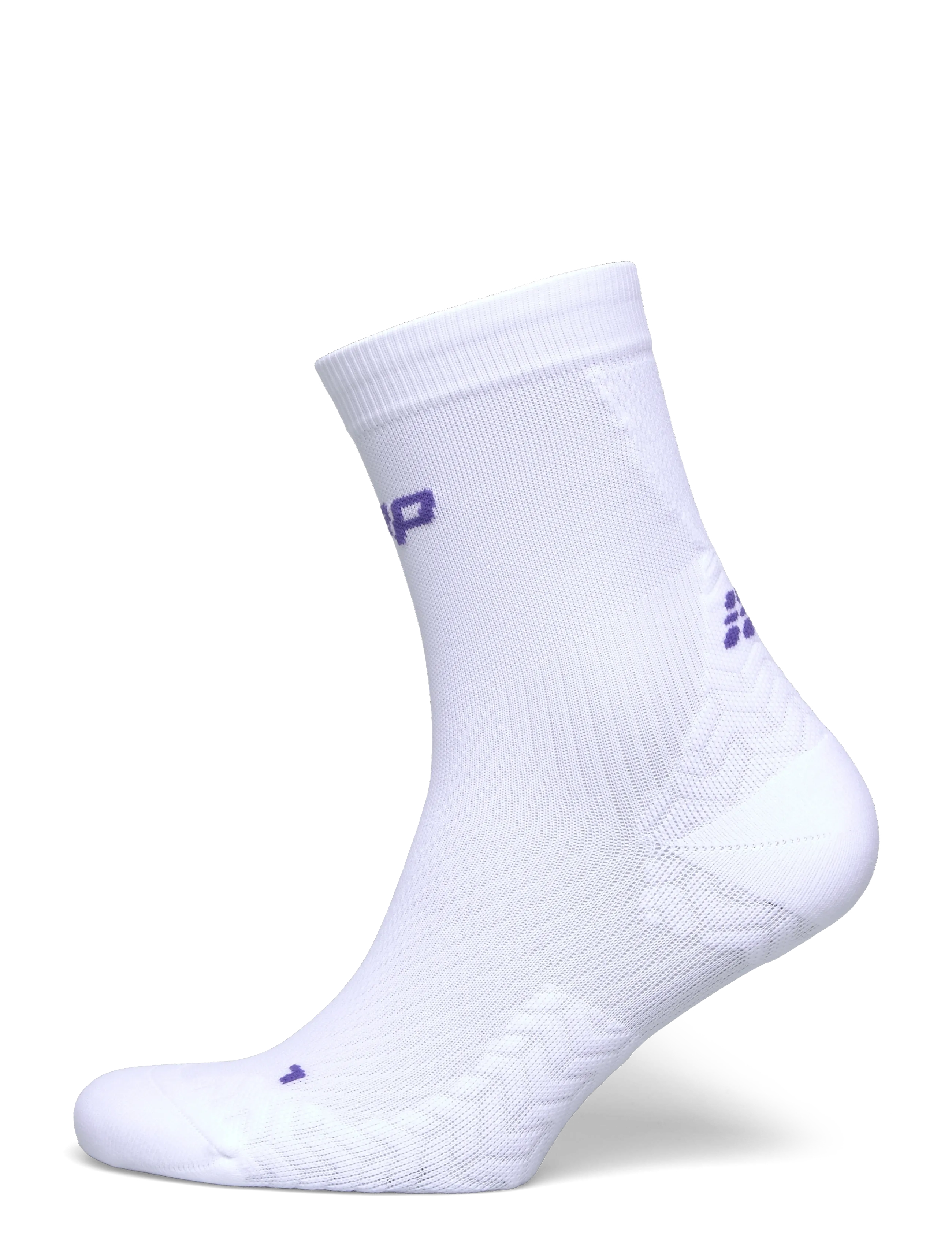 CEP Core Run Ultralight Socks, Mid Cut, 4.0, Mænd, Ultralette Mellemlange Løbestrømper, Hvid, Str: V