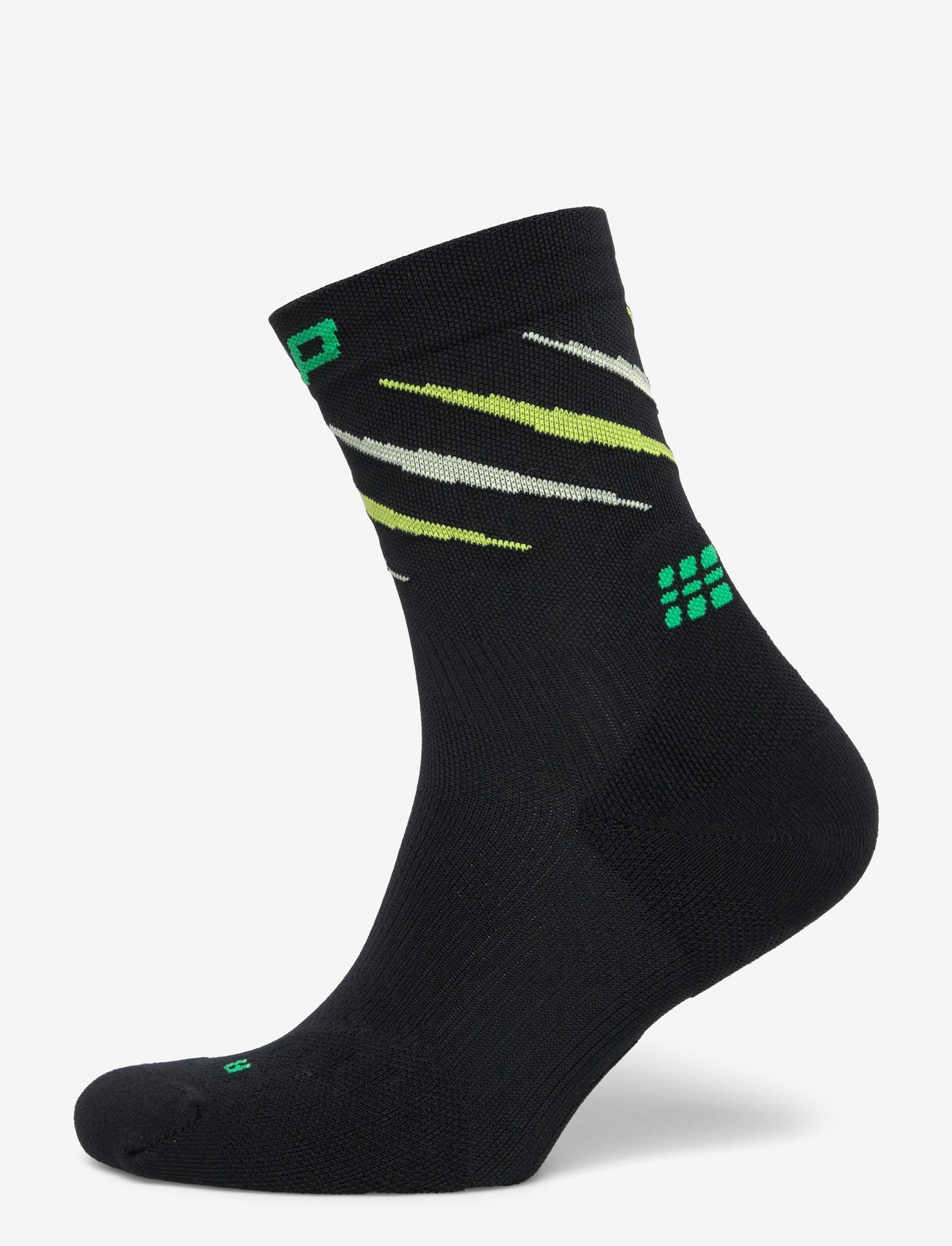 CEP - RUN EDT. CLAWS SOCKS, MID CUT - alhaisimmat hinnat - black/green mix - 0