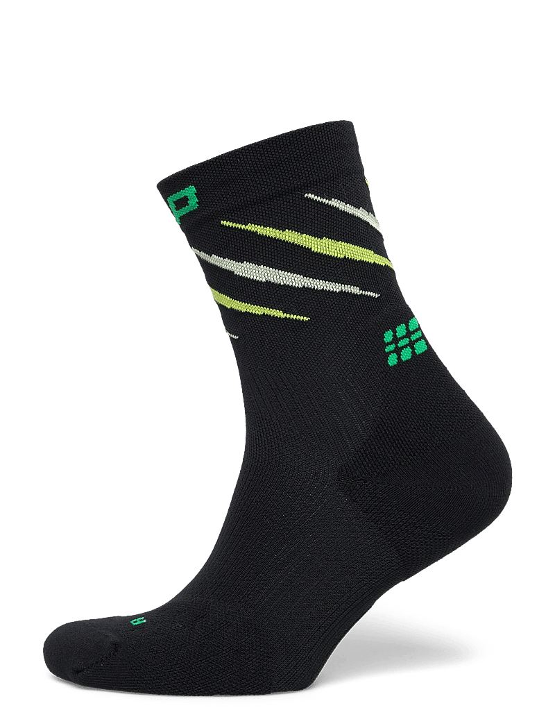 CEP - RUN EDT. CLAWS SOCKS, MID CUT - sport socks - black/green mix - 0