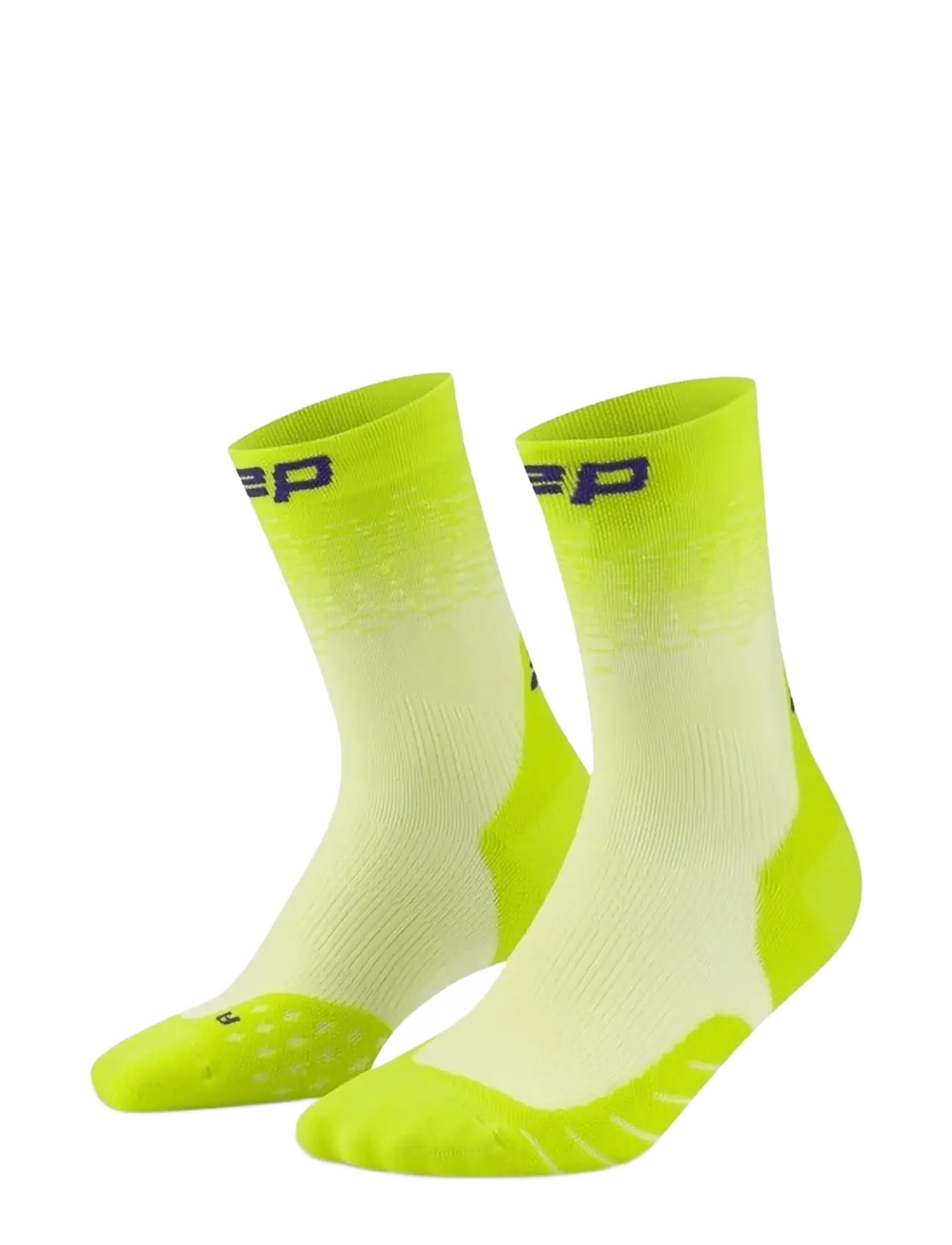 CEP CORE RUN EDT. FADE SOCKS, MID CUT - Kleidung - LIME/BLUE / green