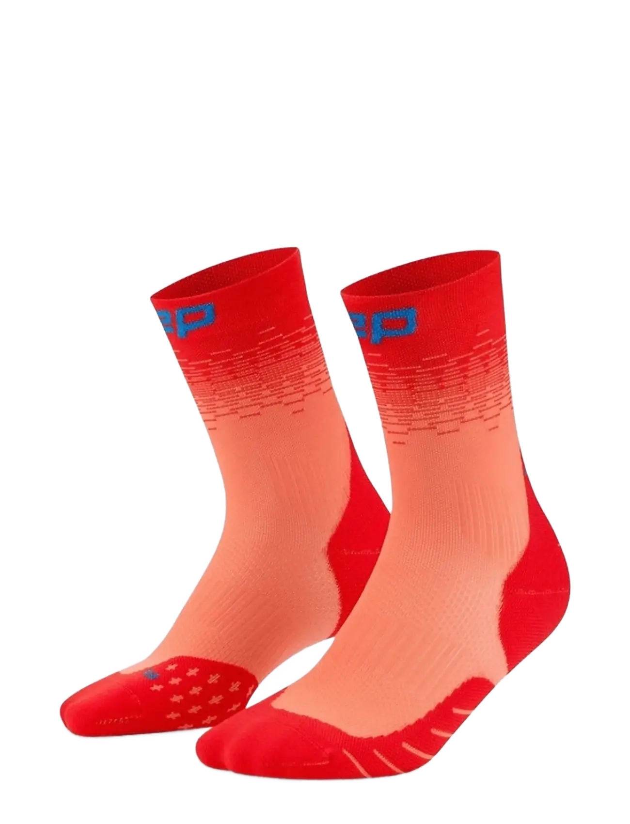 CEP Core Run Edt. Fade Socks, Mid Cut, III, Red, Sport Clothing > Sport Socks, Dame
