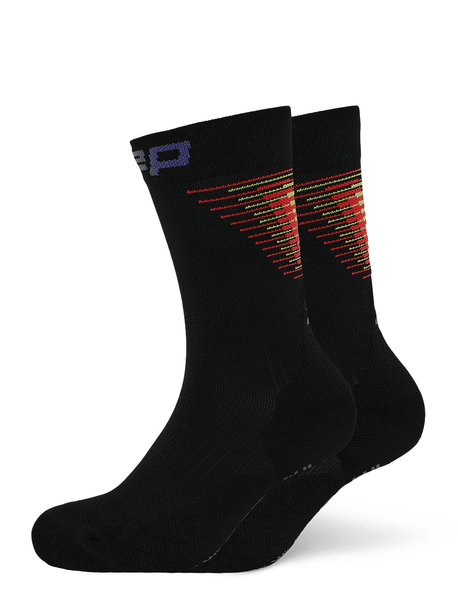 CEP - CORE RUN EDT. HALO SOCKS, MID CUT - undertøj og sokker - black/red - 0