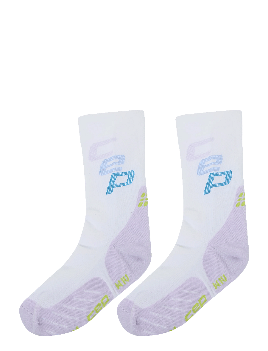 CEP - CORE RUN EDT. STEPS SOCKS, MID CUT - strümpfe - white/lilac - 1
