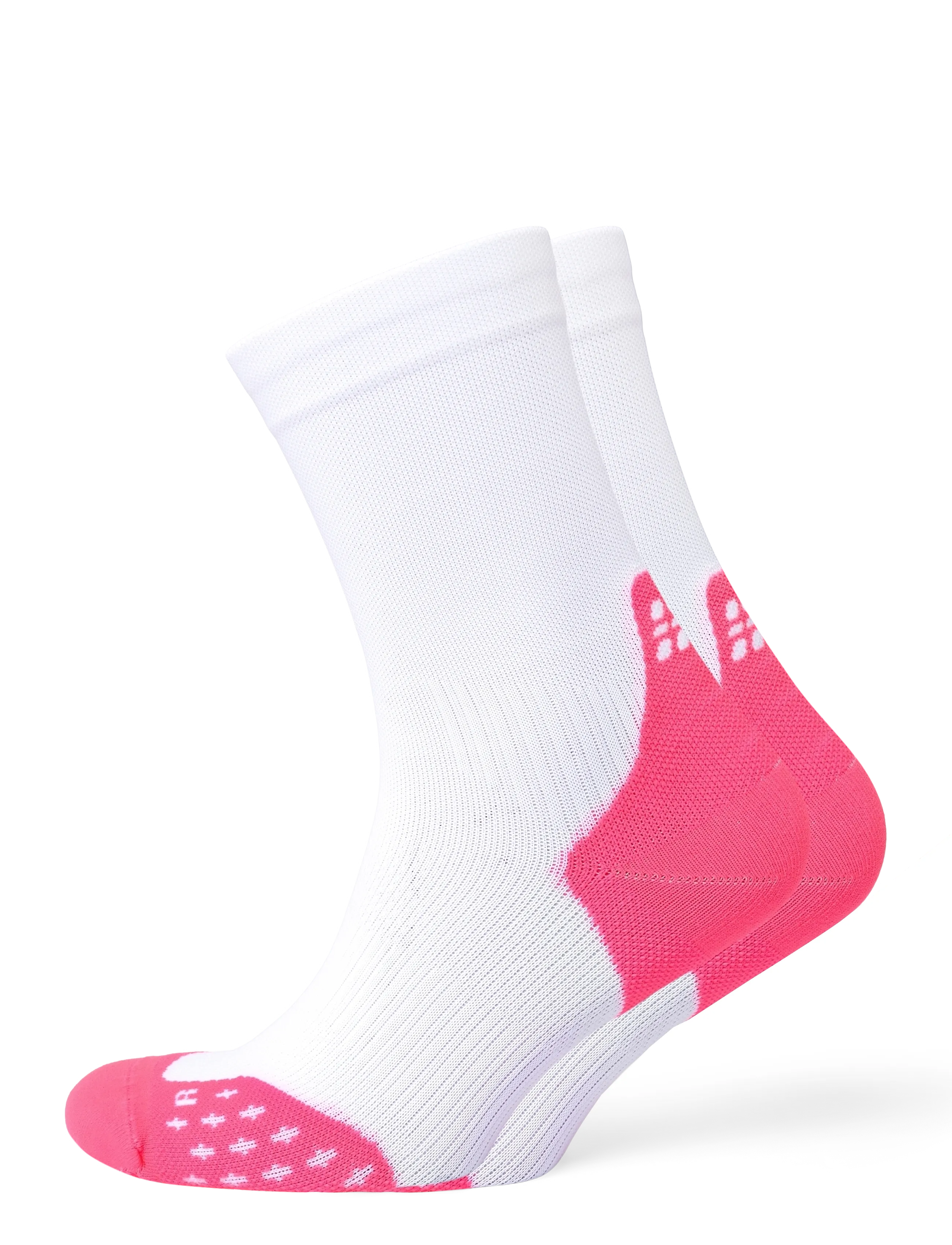 CEP CORE RUN EDT. STEPS SOCKS, MID CUT - Riided - WHITE/PINK / white