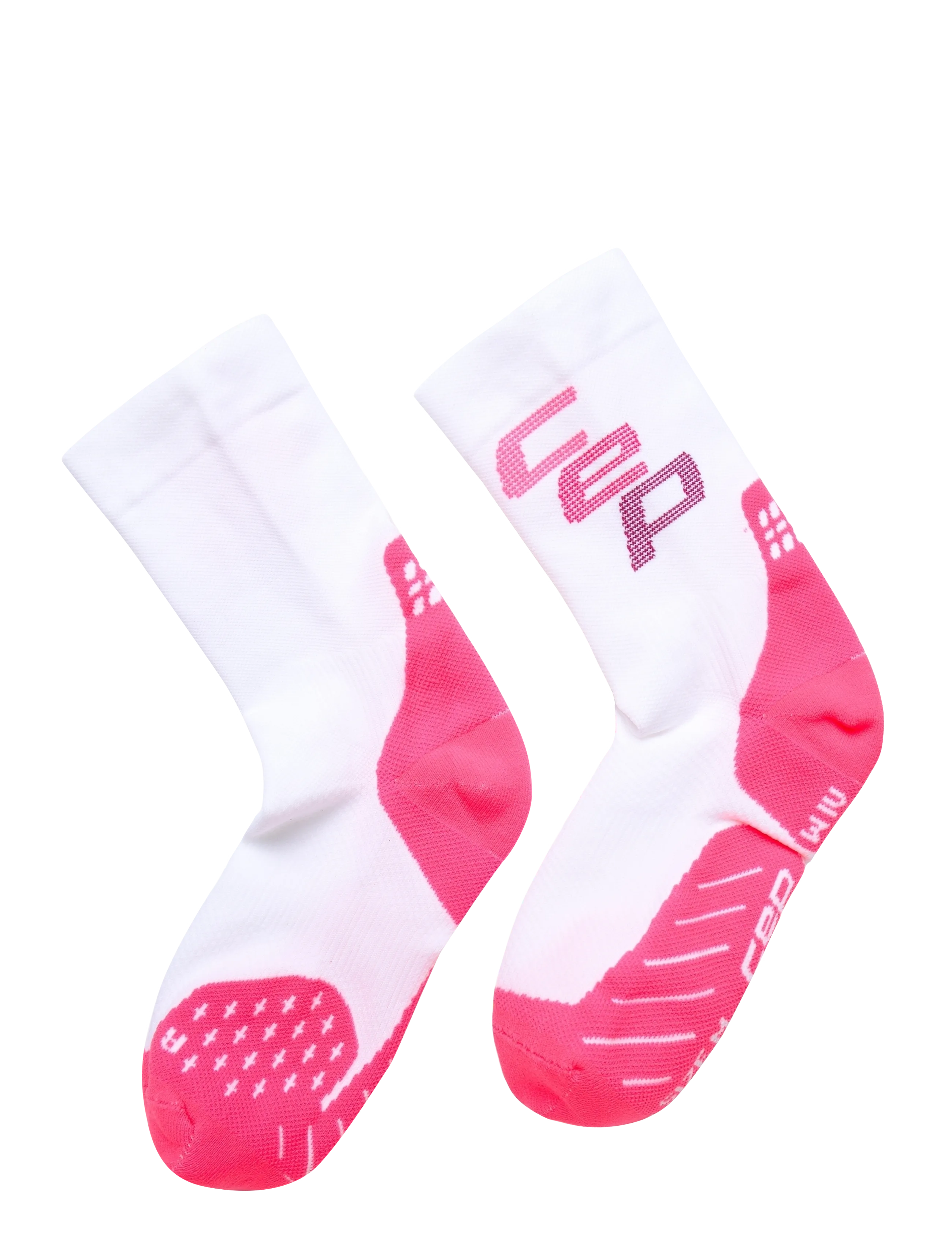 CEP - CORE RUN EDT. STEPS SOCKS, MID CUT - aluspesu ja sokid - white/pink - 1
