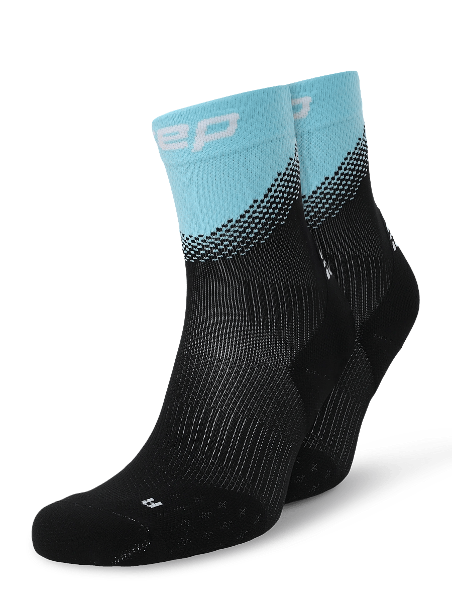 CEP - CORE RUN EDT. SPLIT SOCKS, MID CUT, 5.0 - spordisokid - black/light blue - 0