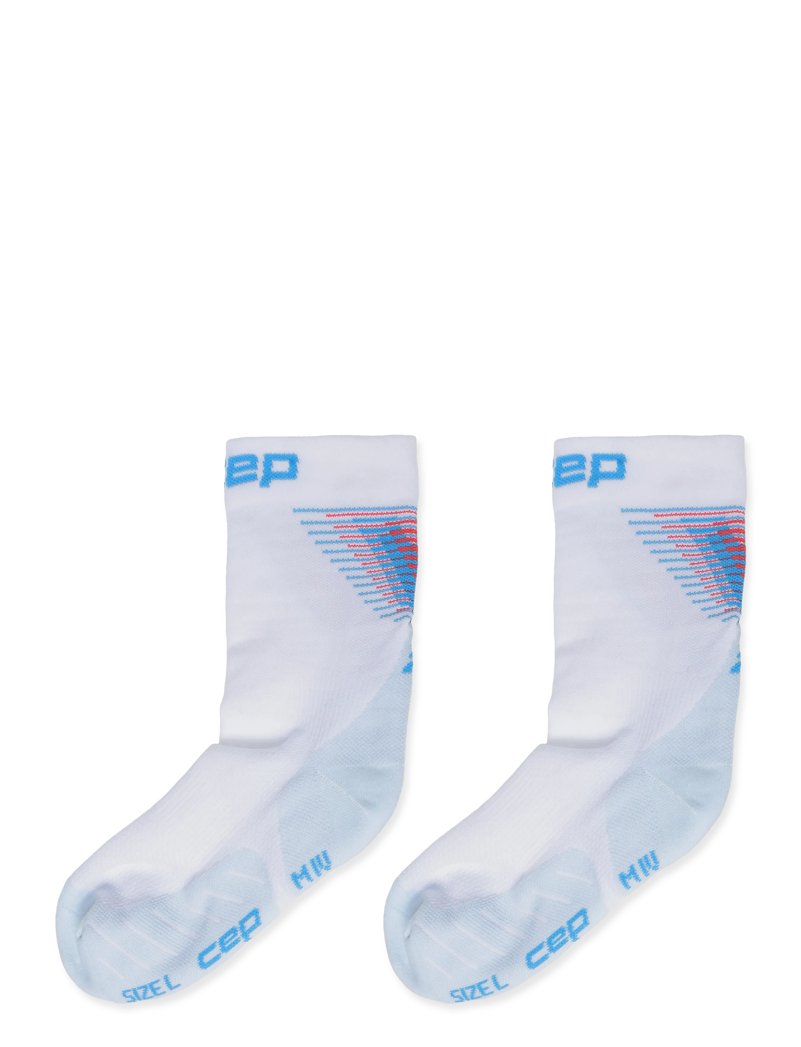 CEP - CORE RUN EDT. HALO SOCKS, MID CUT - white/blue - 1