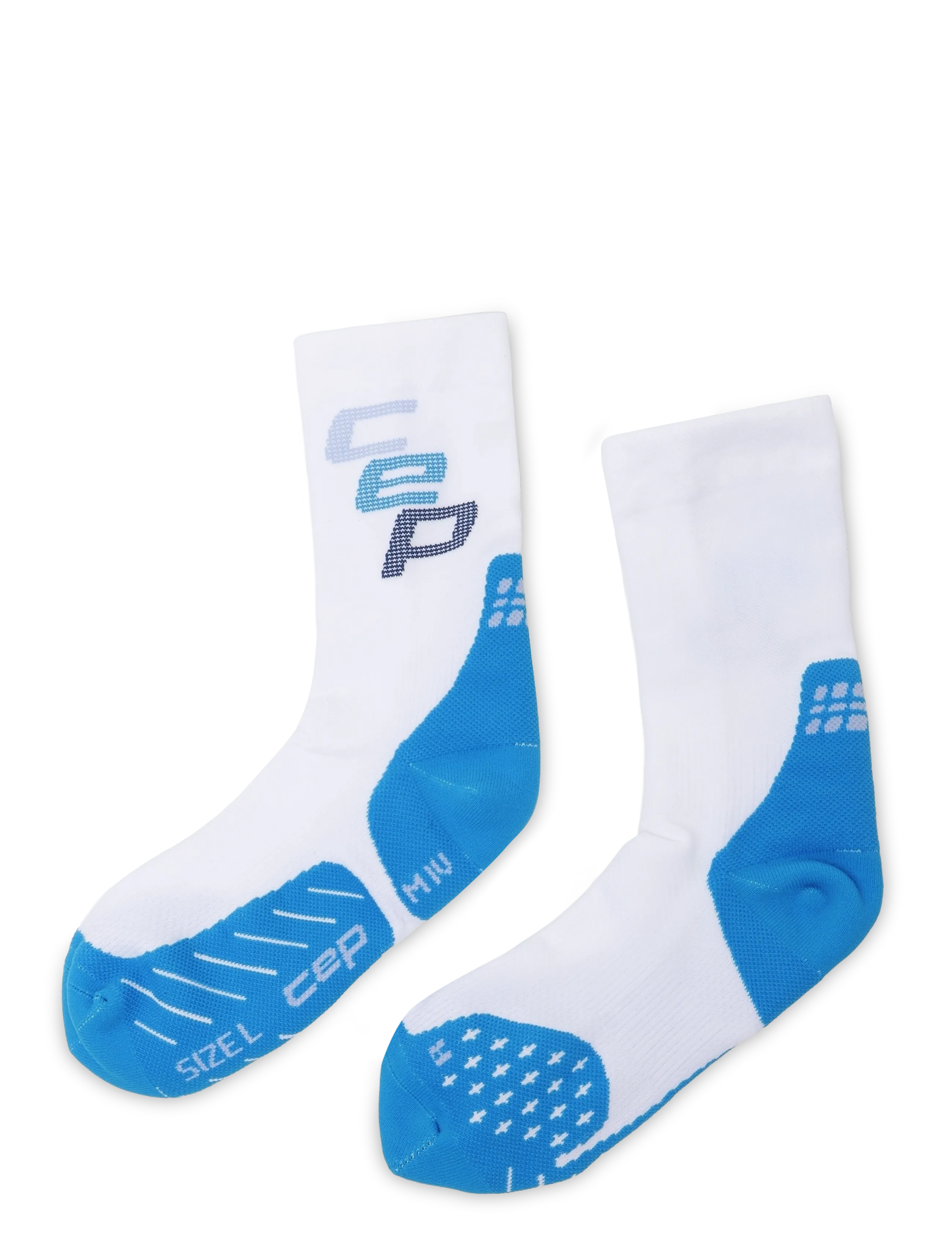 CEP - CORE RUN EDT. STEPS SOCKS, MID CUT - spordisokid - white/blue - 1