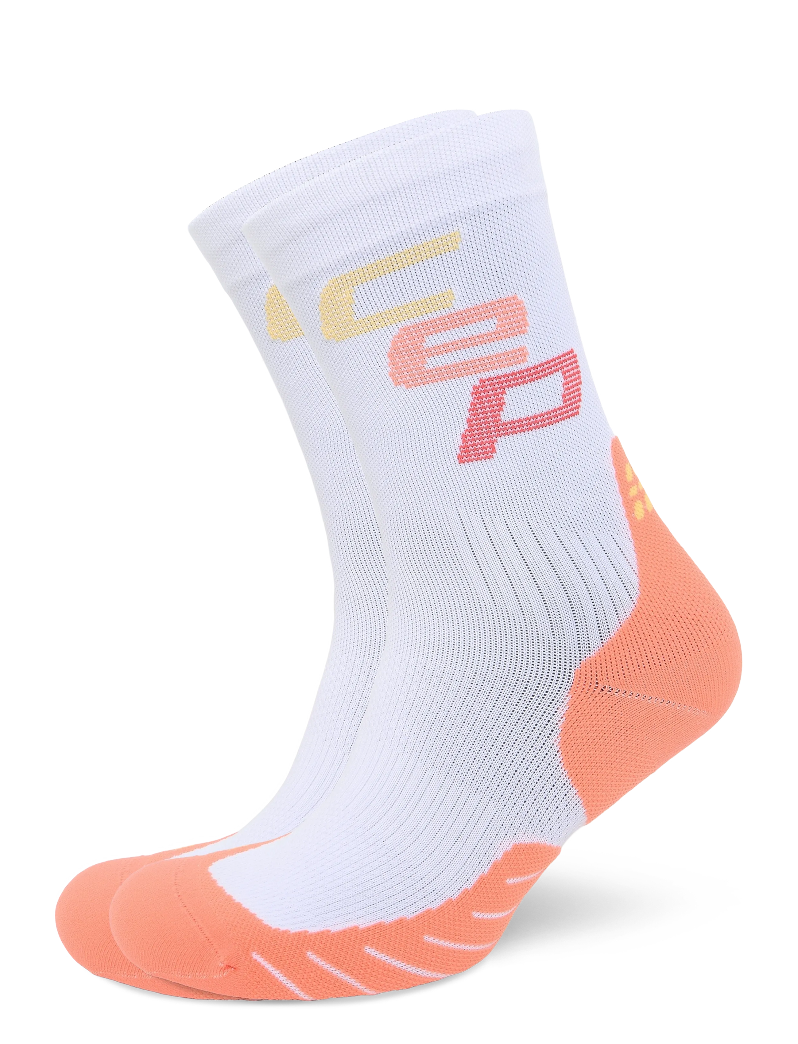 CEP Core Run Edt. Steps Socks, Mid Cut, III, White, Sport Underwear > Sport Socks, Herre