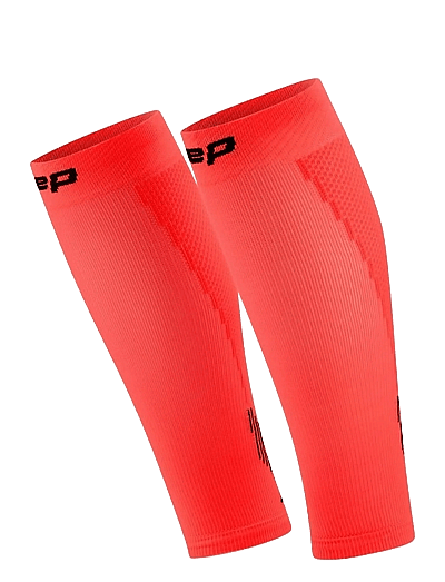 CEP CORE RUN SLEEVES, CALF, 5.0 - Kleidung - NEON CORAL / coral