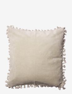 Cushion cover velvet cotton w fringe, C'est Bon