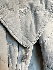 C'est Bon - Bedspread cotton w linentassels - sängtextilier - light grey - 1