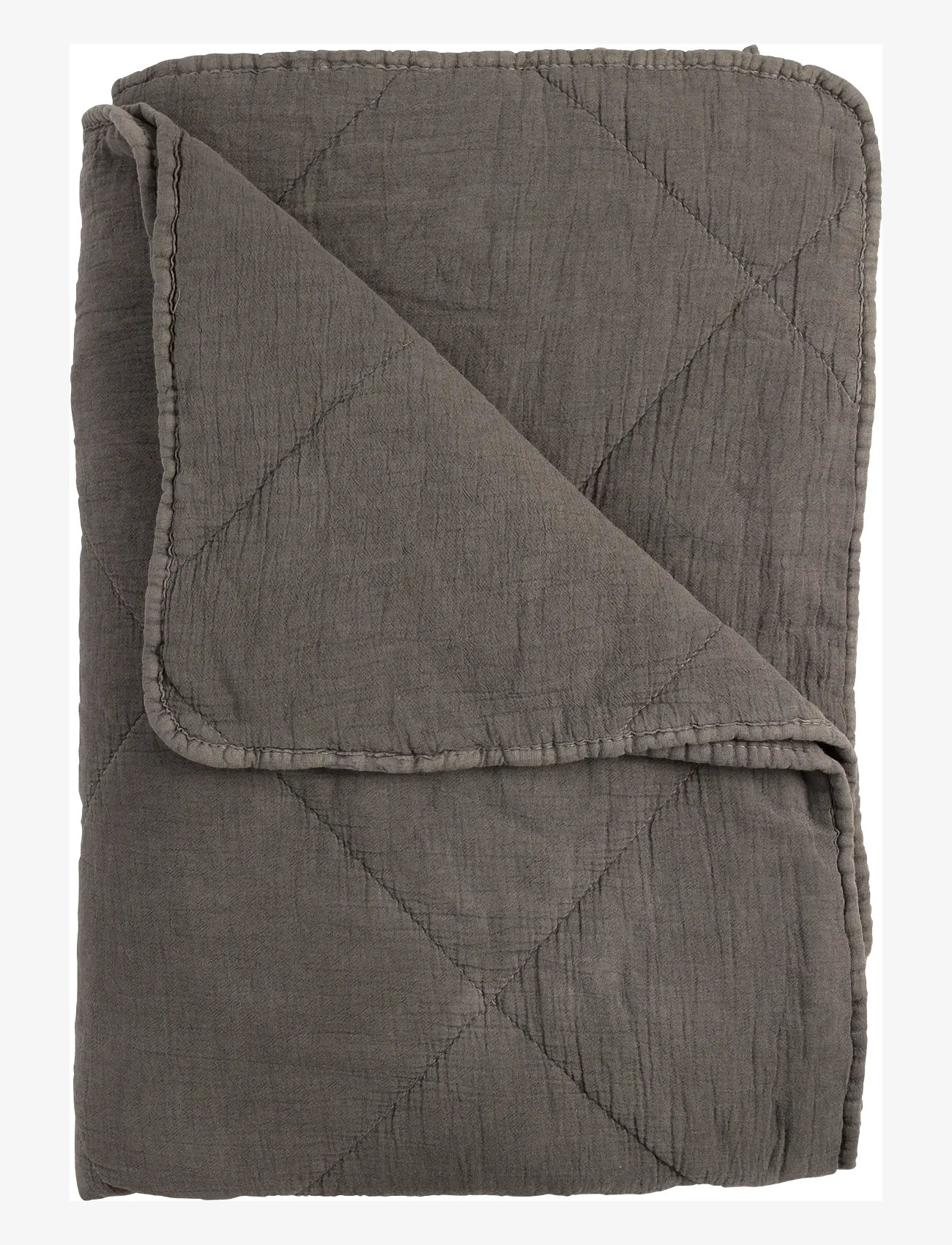 C'est Bon - Bedspread cotton w linentassels - bedspreads - anthracite - 0