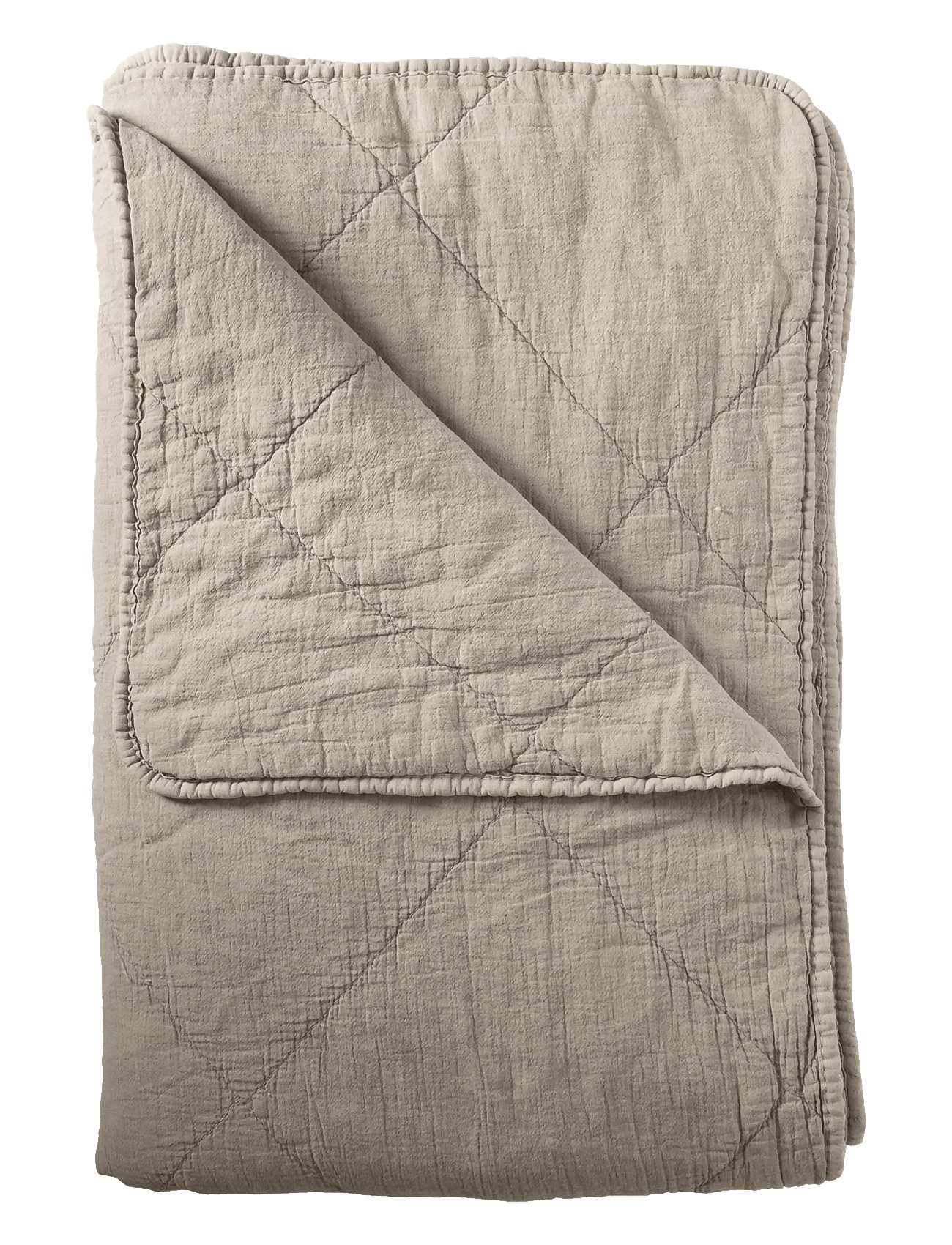 C'est Bon Plaid, Bomuld M/Hør Fryns - Grey - 140X200CM