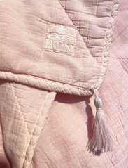 C'est Bon - Plaid cotton w linentassels - blankets & throws - pink - 2