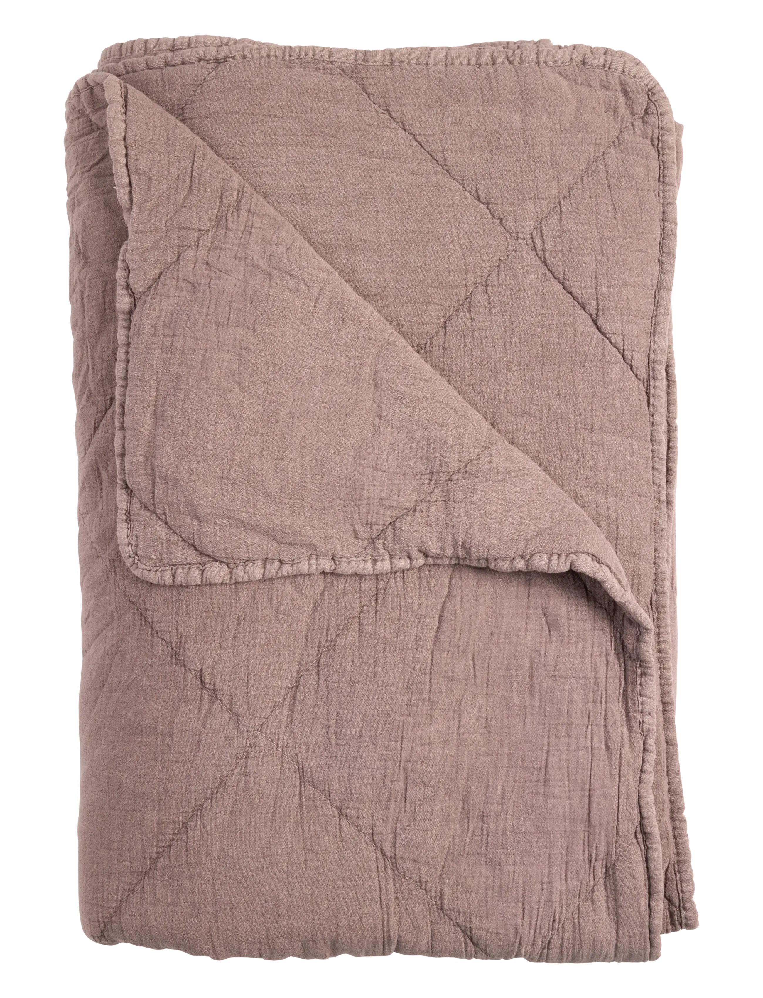 C'est Bon Plaid cotton w linentassels - Tekstiilid - LIGHT PURPLE / purple