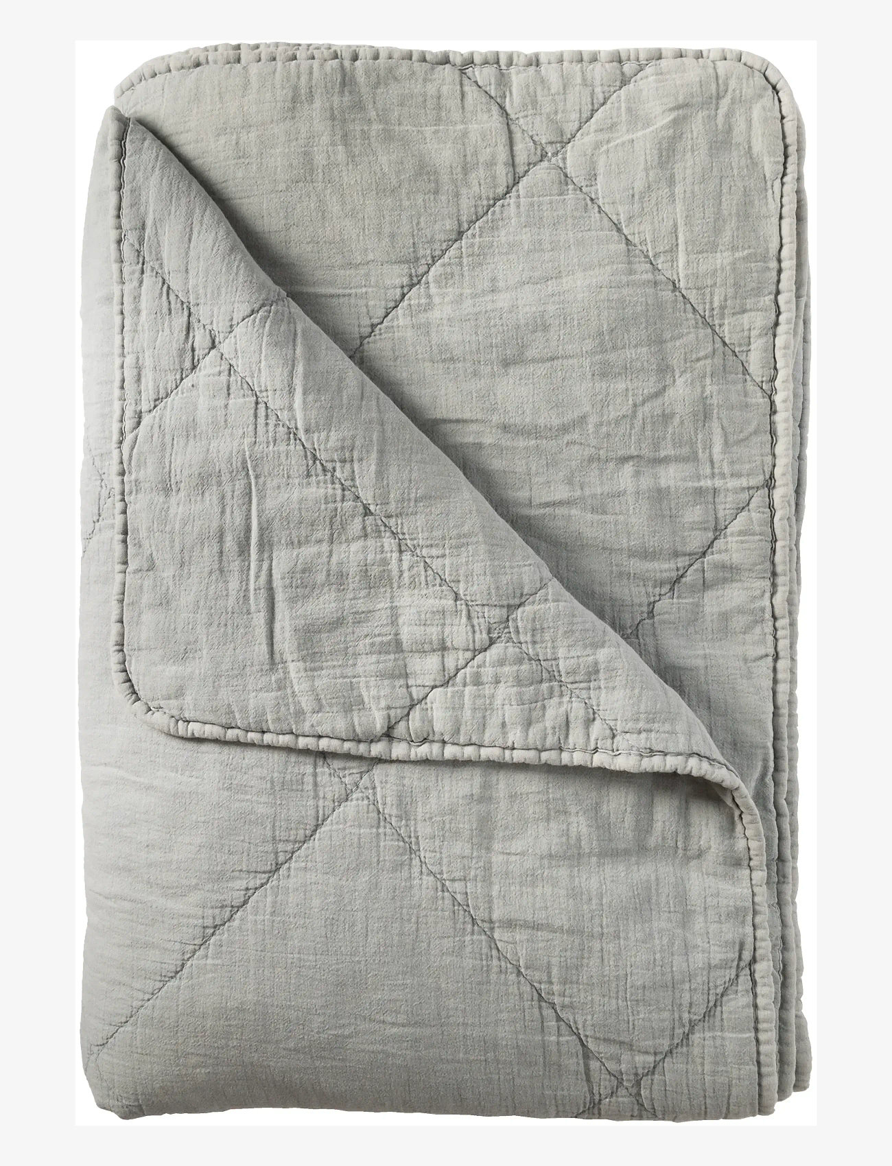 C'est Bon - Plaid cotton w linentassels - geschenke unter chf 100 - dusty blue - 0